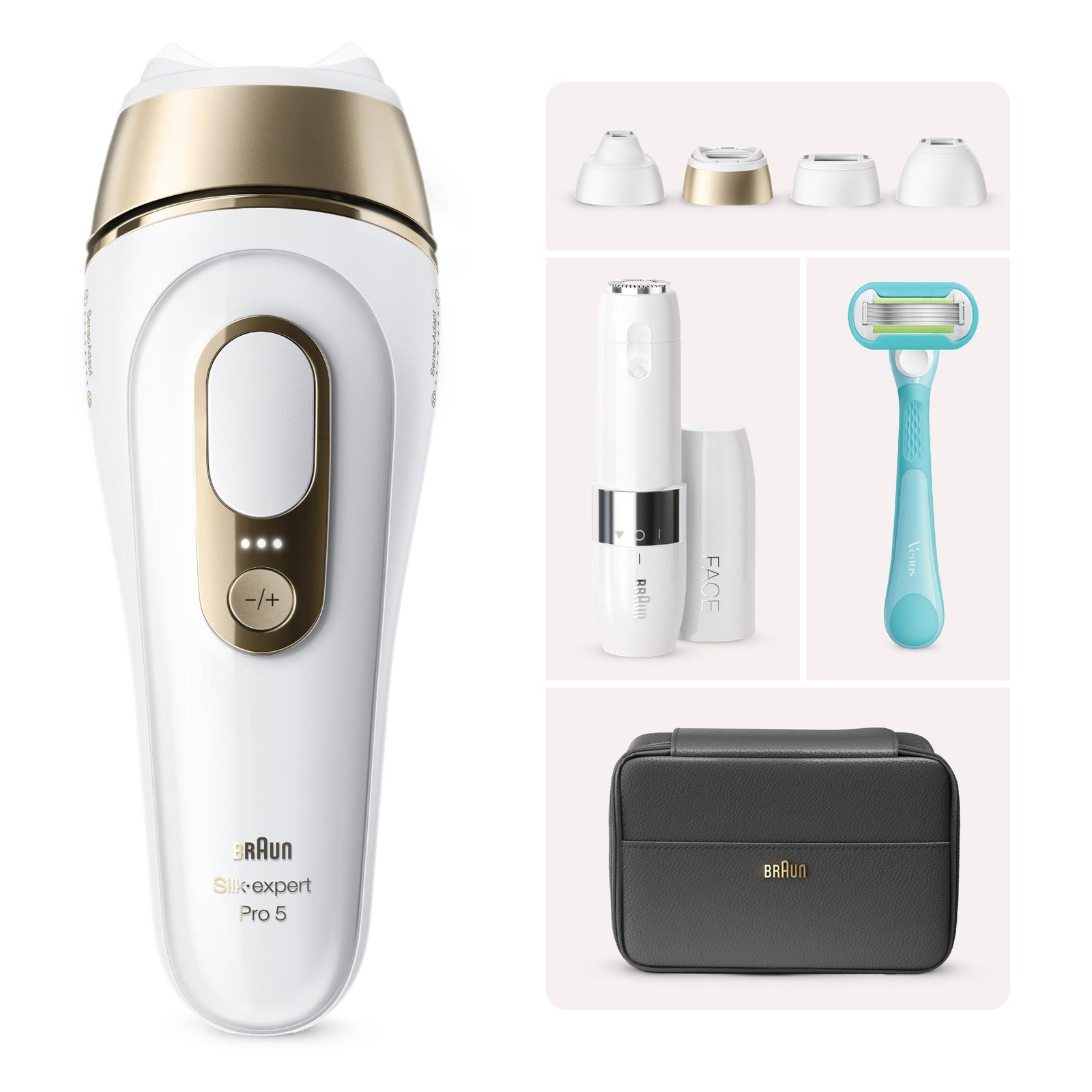 Braun Bundle: Silk-expert Pro IPL PL5431 + Braun Face Mini Haarentferner FS1000: retailer-supplied image