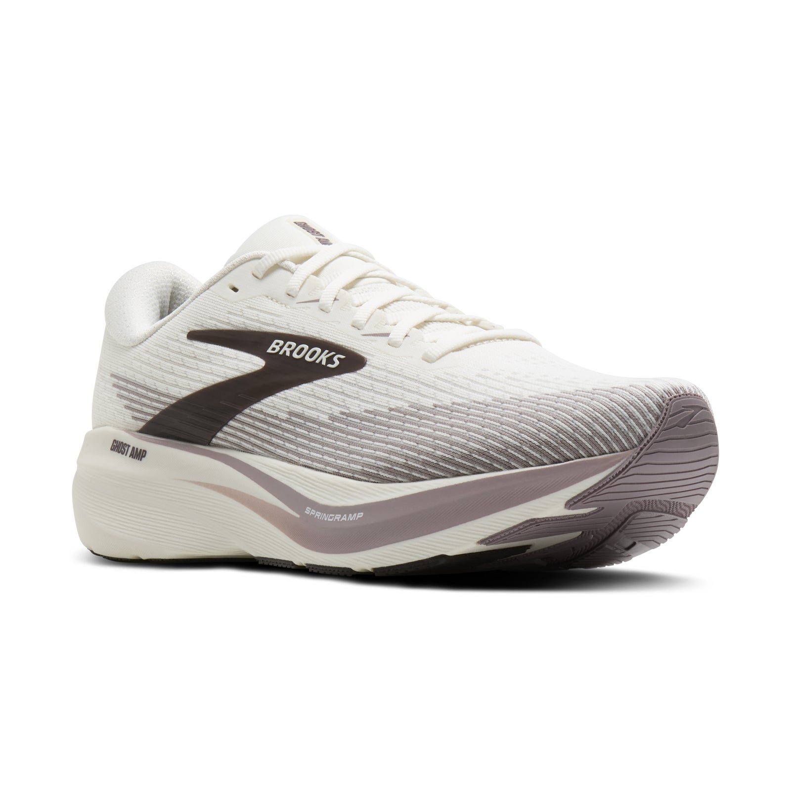 Brooks Homme Ghost Amp - Coconut/Purple Dove/Raisin