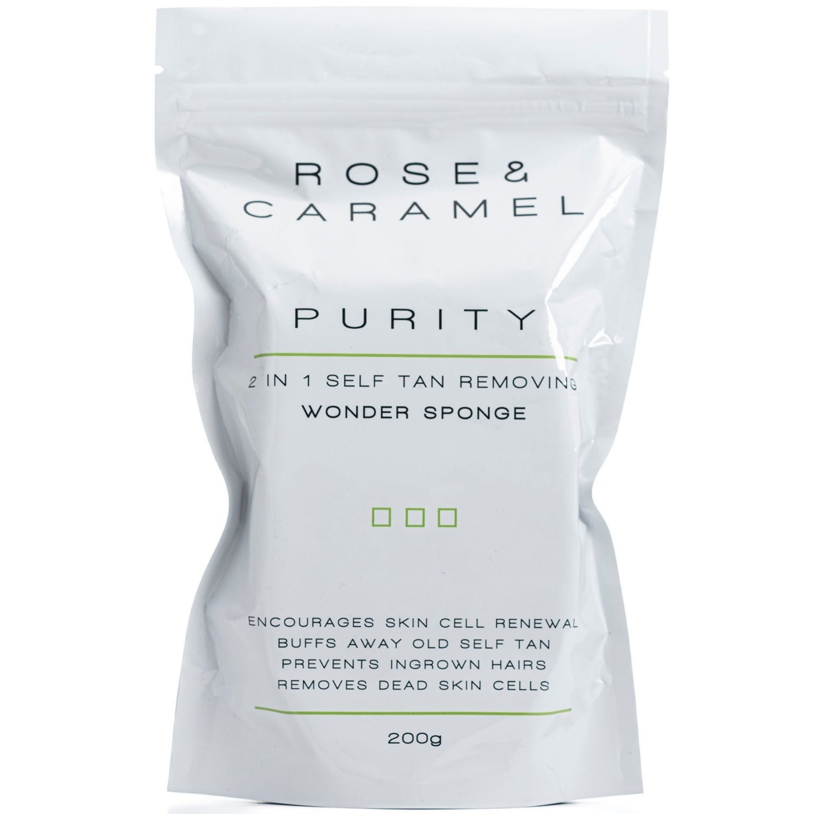 Rose & Caramel Purity 2in1 Self Tan Removing Wonder Sponge 200g