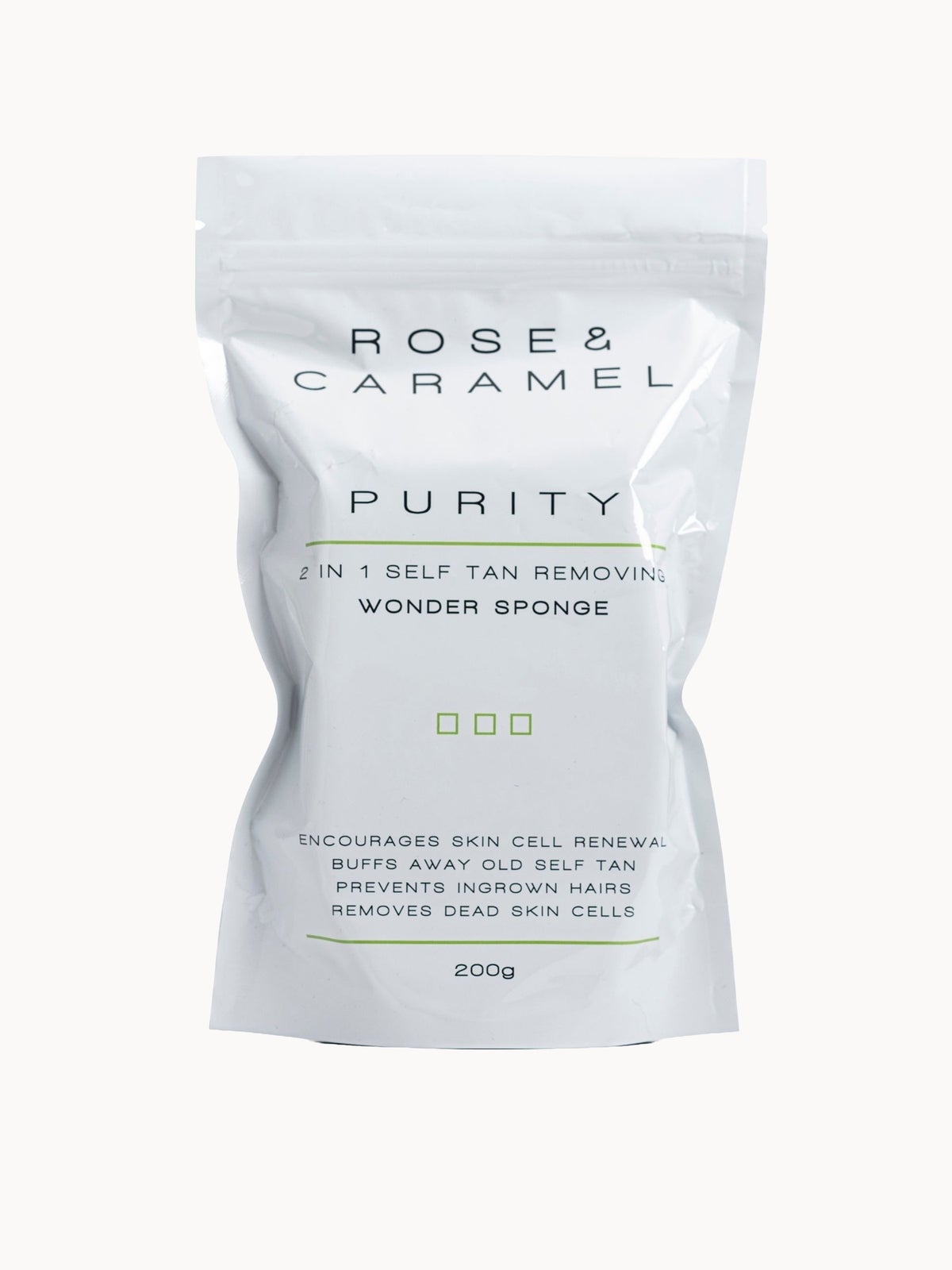 Rose & Caramel Purity 2in1 Self Tan Removing Wonder Sponge 200g
