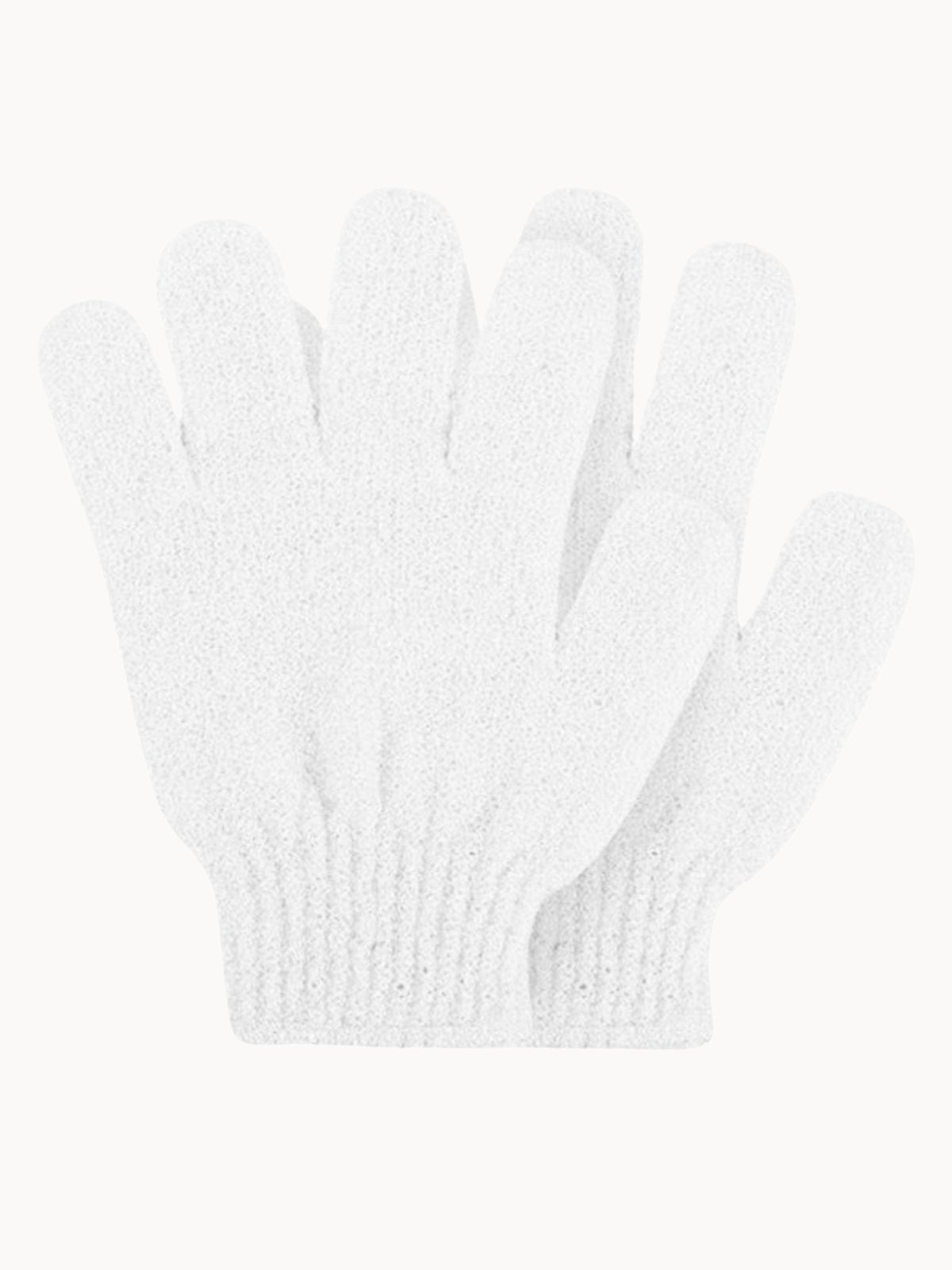 Rose & Caramel Exfoliating Gloves - White