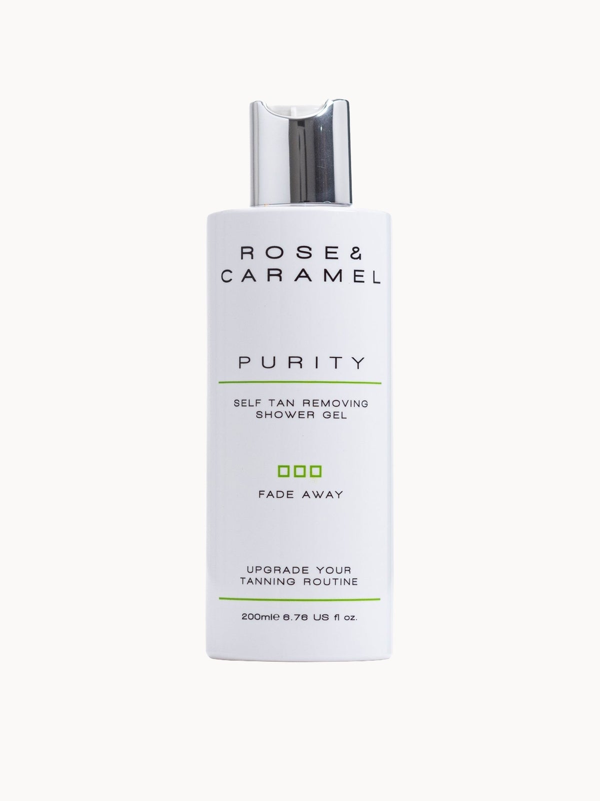 Rose & Caramel Purity Fade Away Self Tan Removing Shower Gel 200ml