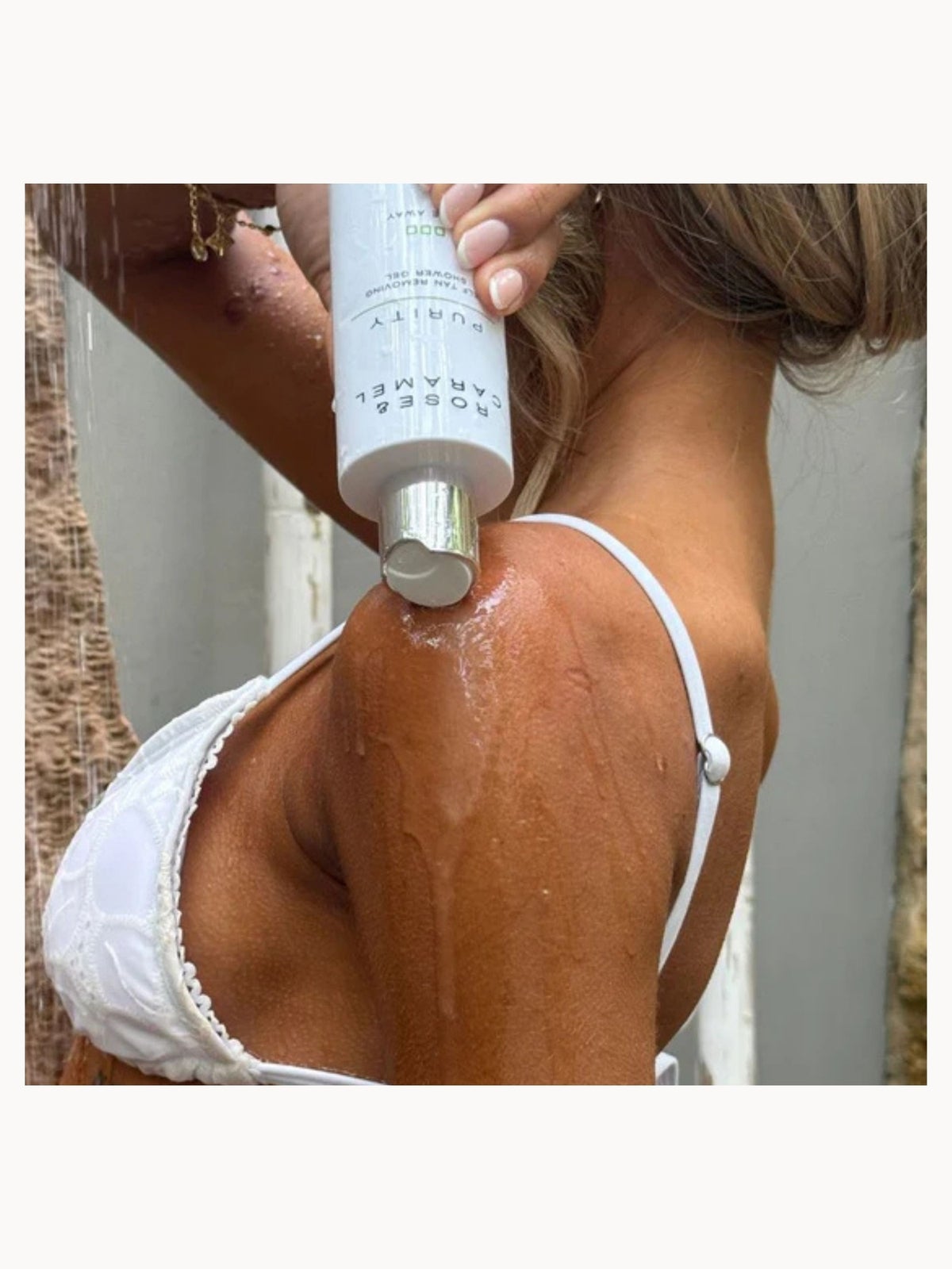 Rose & Caramel Purity Fade Away Self Tan Removing Shower Gel 200ml 3