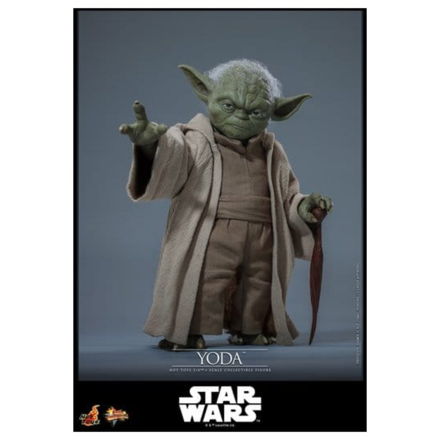 Hot Toys Star Wars: Revenge of the Sith Movie Masterpiece Action Figure 1/6 Yoda 14 cm