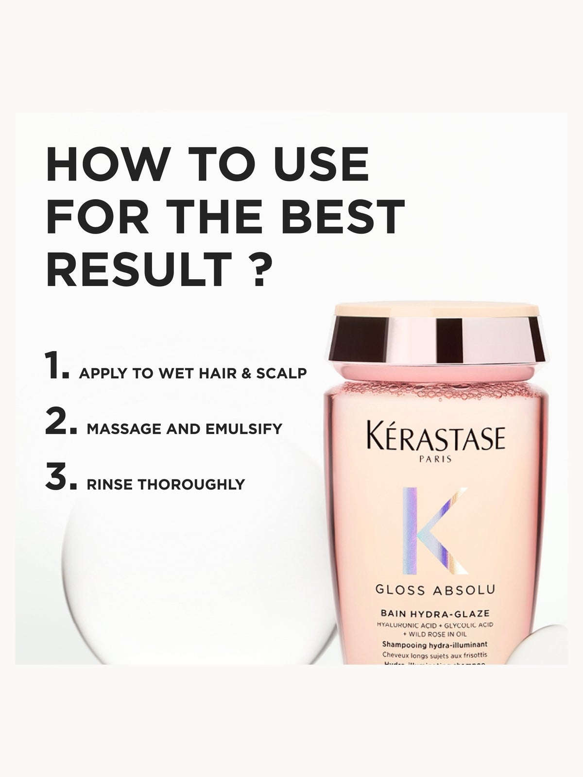 Kerastase Gloss Absolu Shampoo and Conditioner & Mini Glaze Drops Oil 3