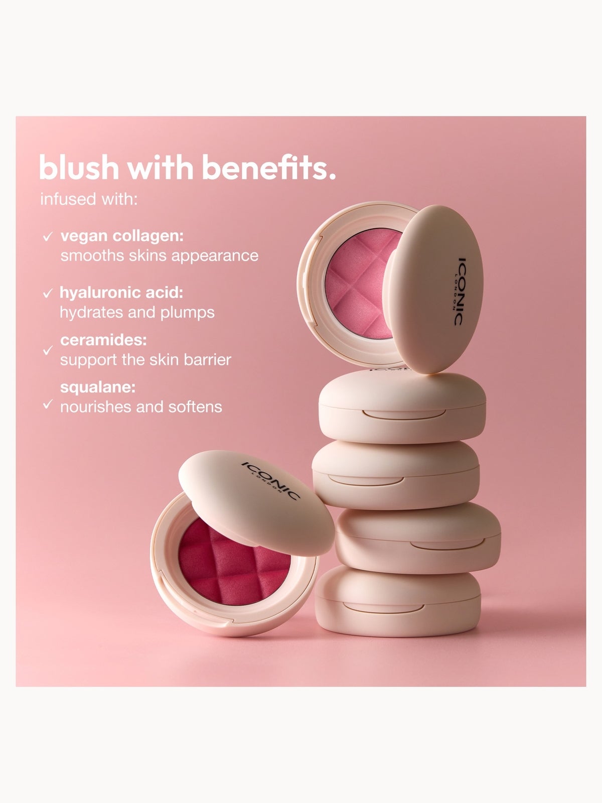 ICONIC London Soft Touch Blush 24g (Various Shades) - Teddy Bear 3