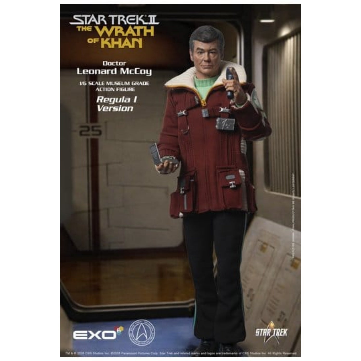 Star Trek II: The Wrath of Khan Action Figure 1/6 Dr. Leonard McCoy Regula I Version 30 cm