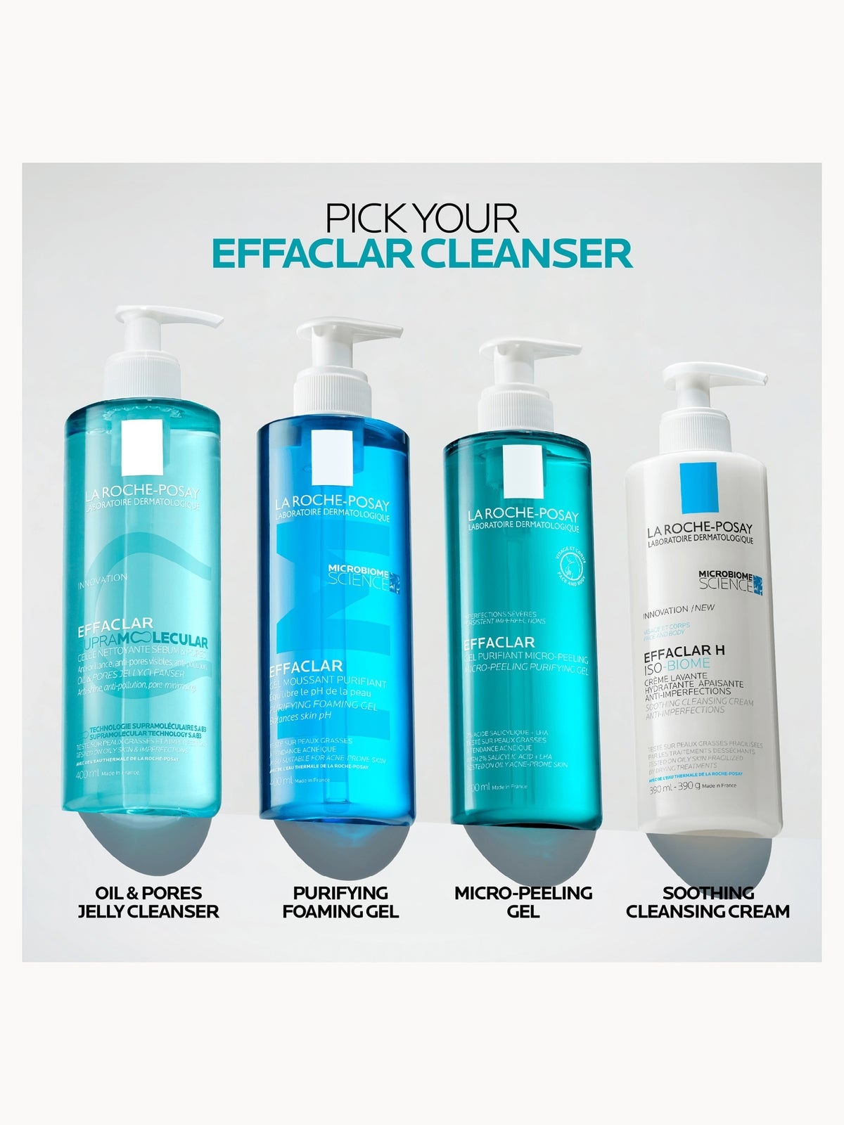 La Roche-Posay Effaclar Supramolecular Face Jelly Cleanser for Oily Skin & Visible Pores with Salicylic Acid & Niacinamide 200ml 4