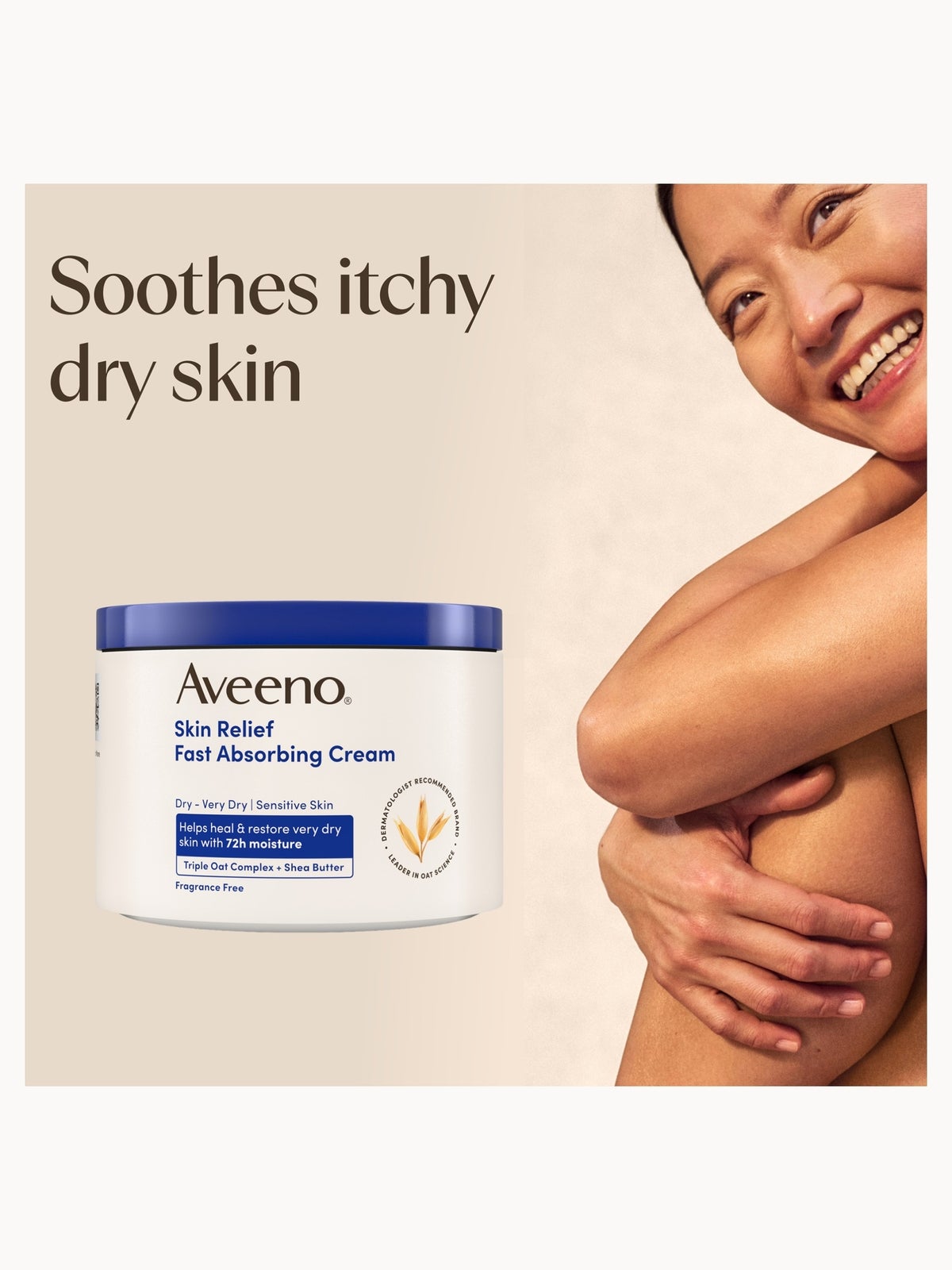 Aveeno Skin Relief Fast Absorbing Cream 400ml 3