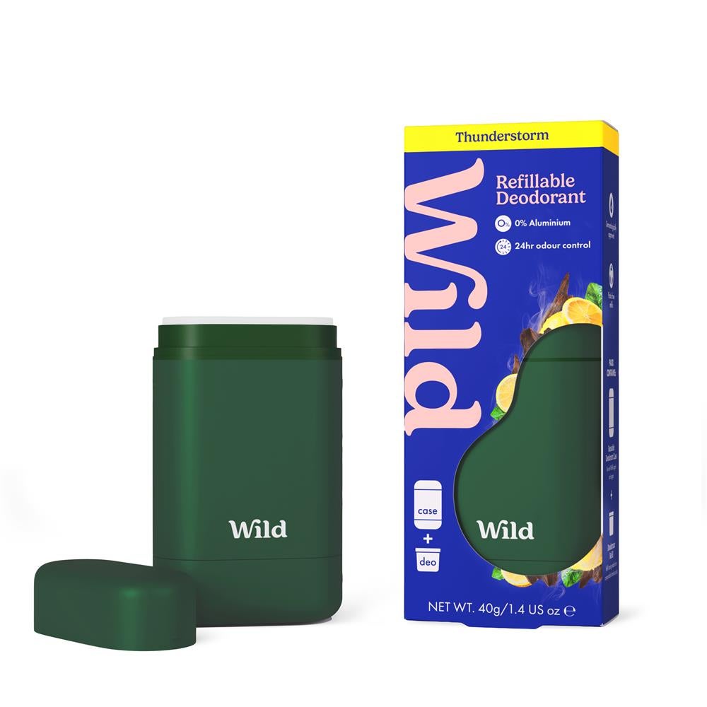 Wild Men's Green Case and Thunderstorm Deo 40g