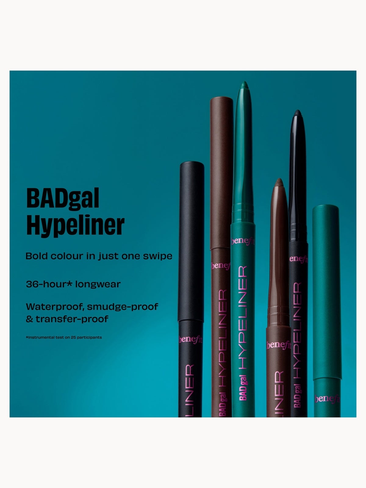 Benefit BADgal! Hypeliner Waterproof Eyeliner (Various Shades), Pitch Black, photo 4