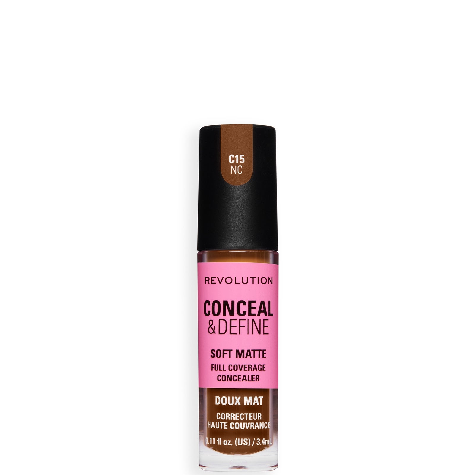 Revolution Conceal and Define Full Coverage Concealer (Various Shades) - C15NC
