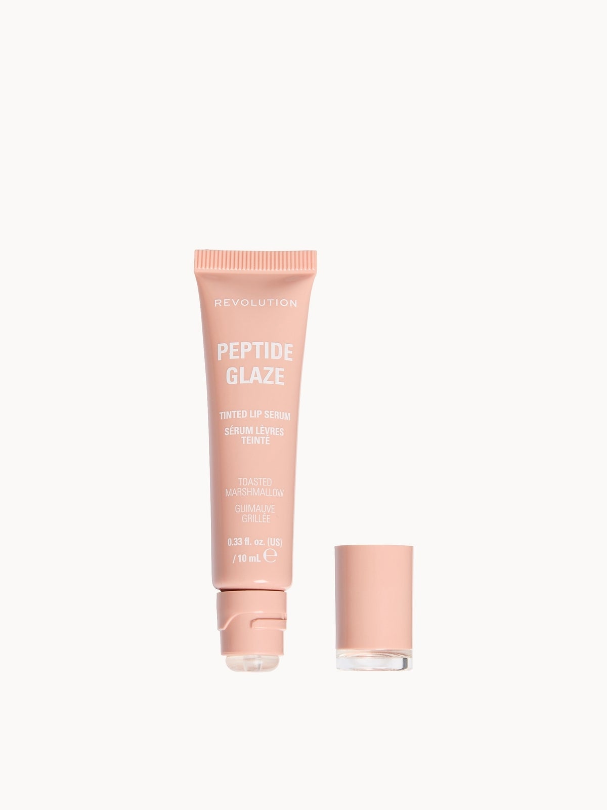 Revolution Peptide Glaze Tinted Lip Serum (Various Shades) - Toasted Marshmallow 3
