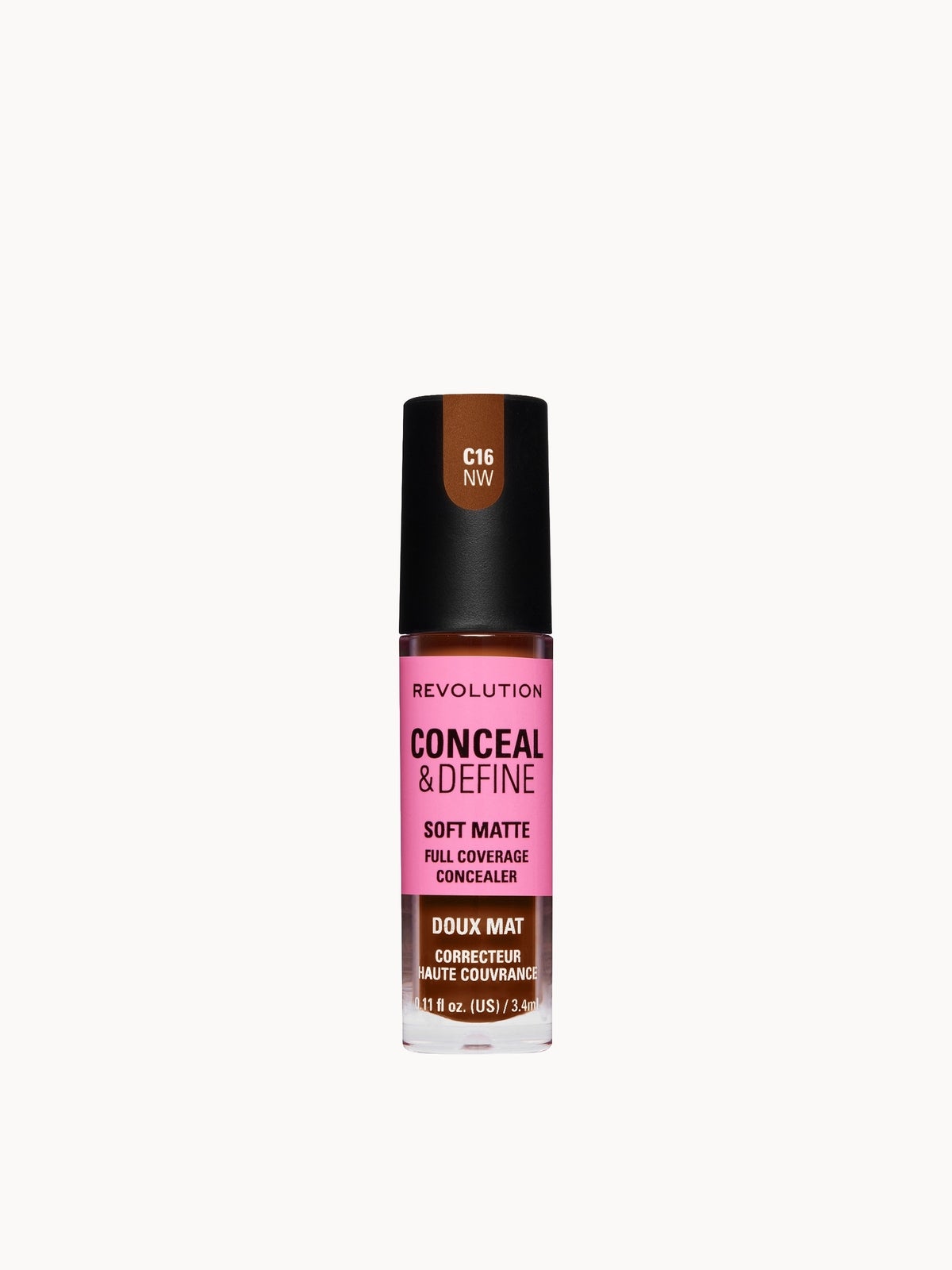 Revolution Conceal and Define Full Coverage Concealer (Various Shades) - C16NW