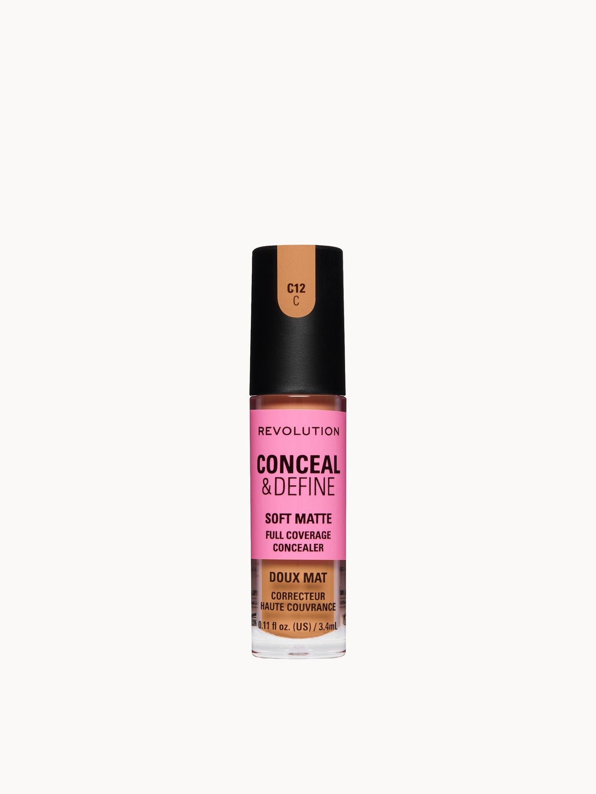 Revolution Conceal and Define Full Coverage Concealer (Various Shades) - C12C