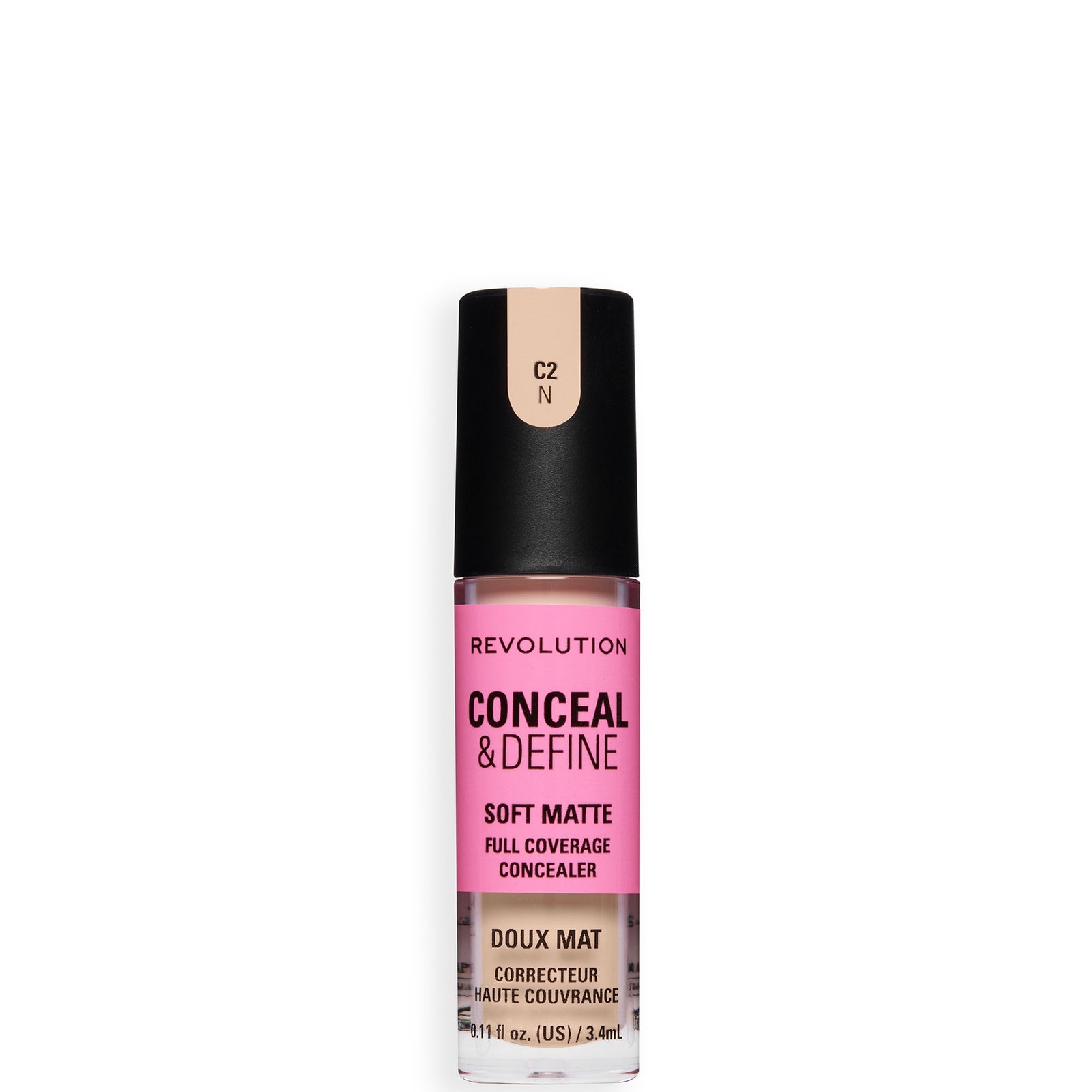 Revolution Conceal and Define Full Coverage Concealer (Various Shades) - C2N