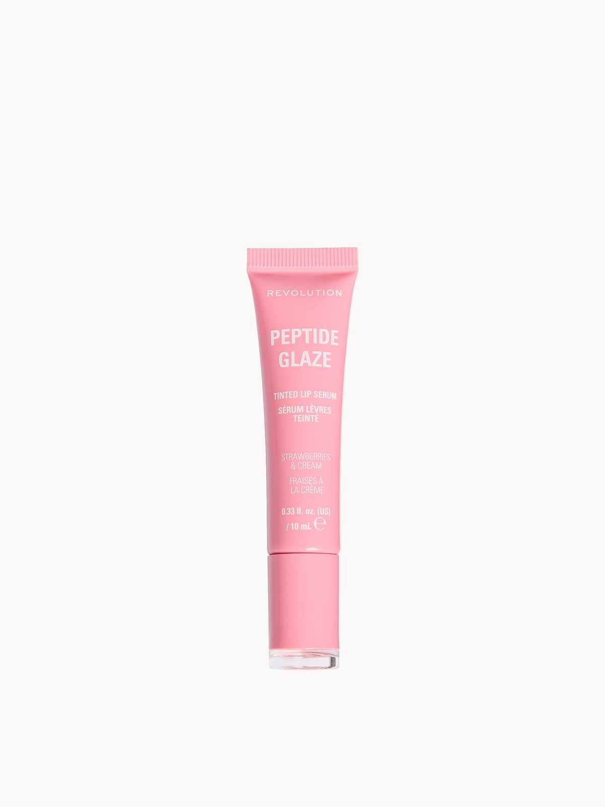 Revolution Peptide Glaze Tinted Lip Serum (Various Shades) - Strawberries & Cream