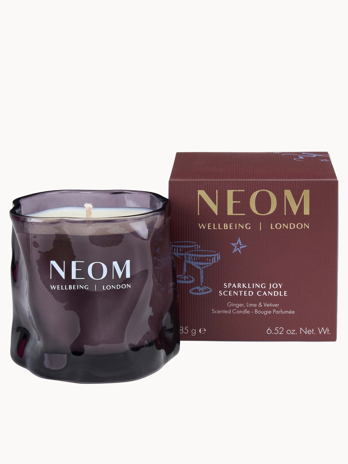 NEOM Sparkling Joy 1 Wick Candle 185g - Image 5
