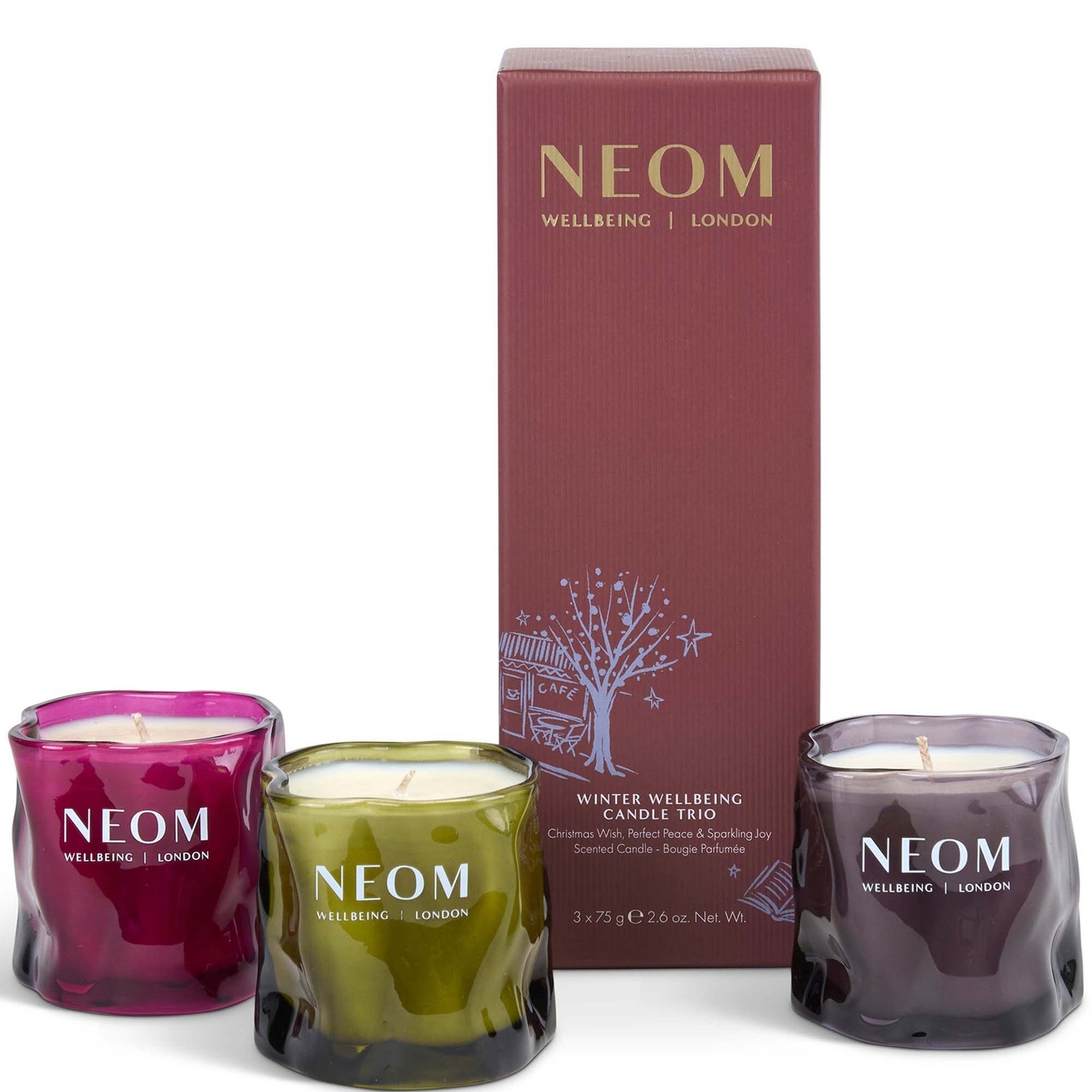 NEOM Winter Wellbeing Candle Trio