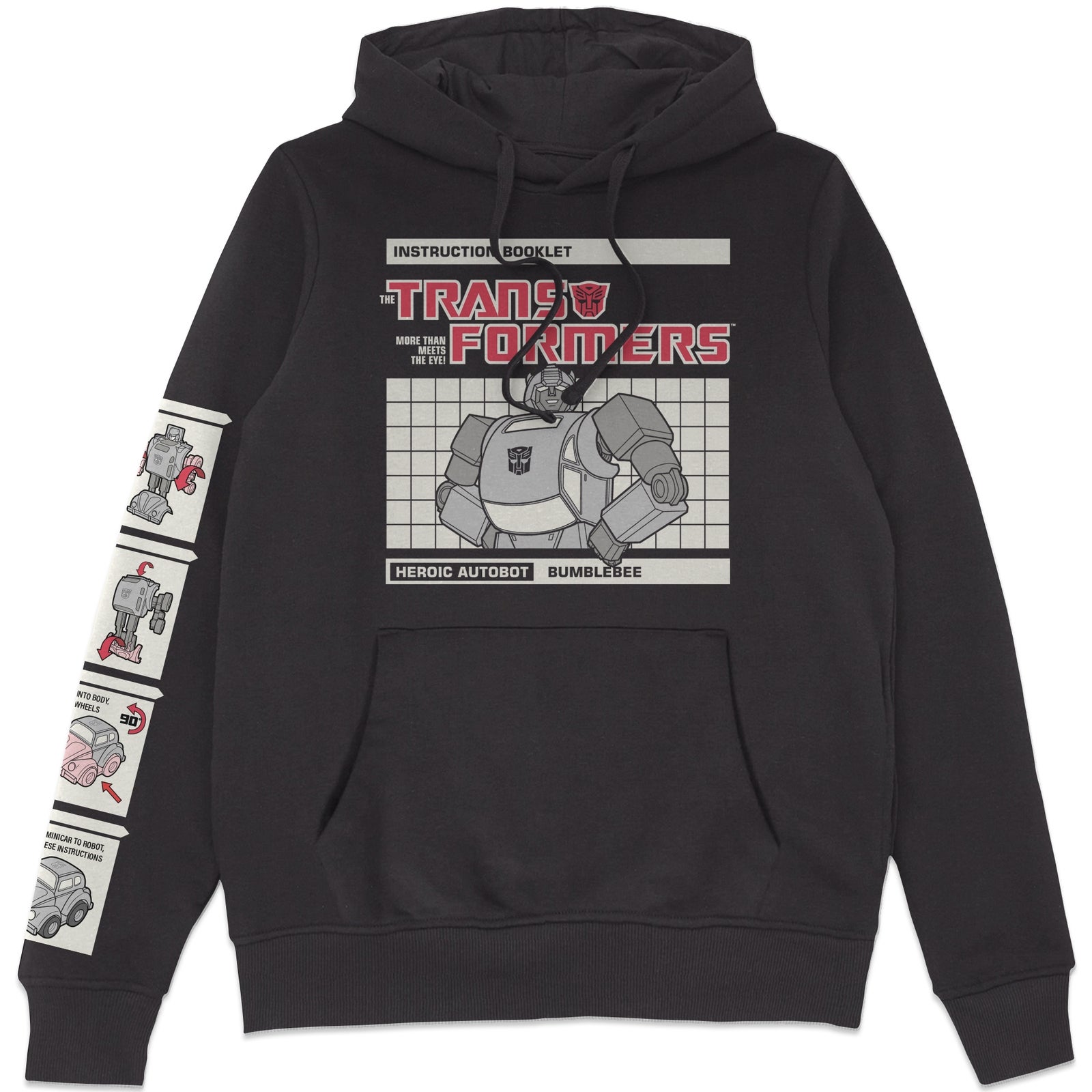 Transformers Bumblebee Instructional Hoodie - Black - XL