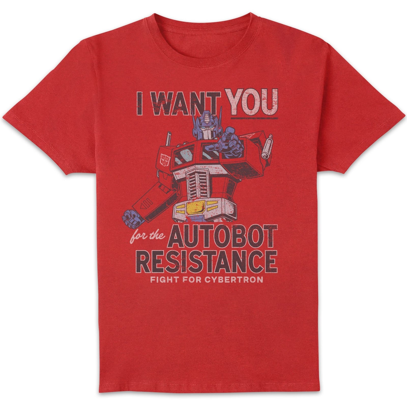 Transformers Autobot Resistance Men's T-Shirt - Red - XXL