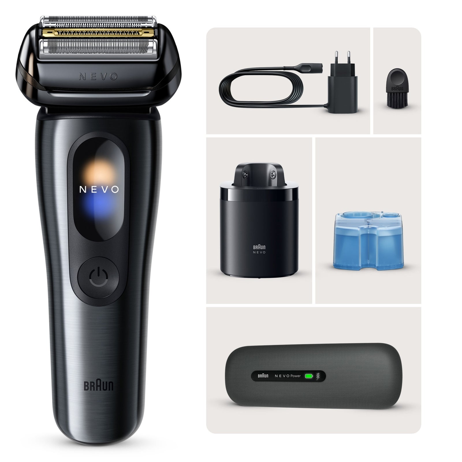 Men's Black Braun Nevo 17010C Electric Shaver For - Image 1