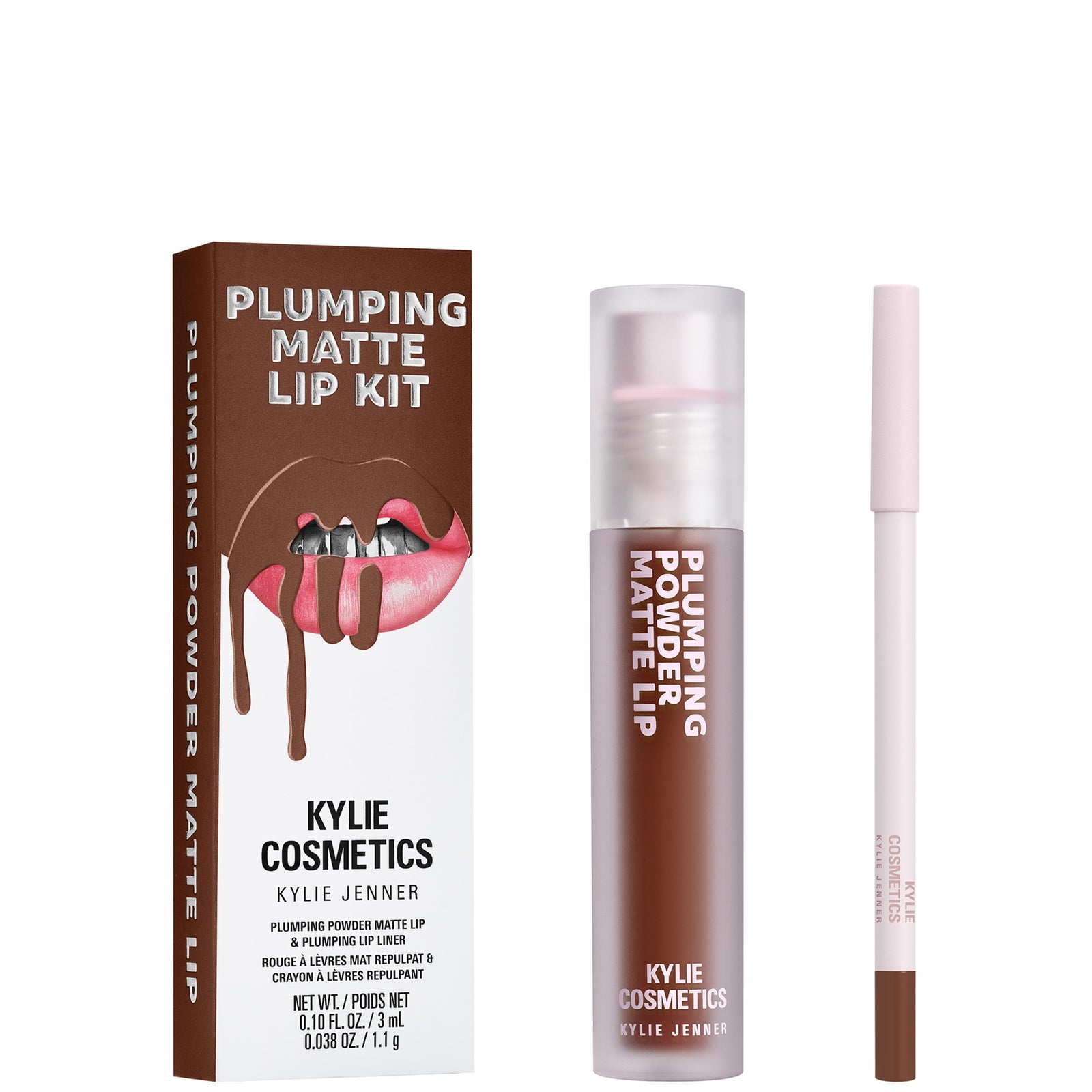 Kylie Cosmetics Plumping Matte Lip Kit (Various Shades) - 603 True Brown K