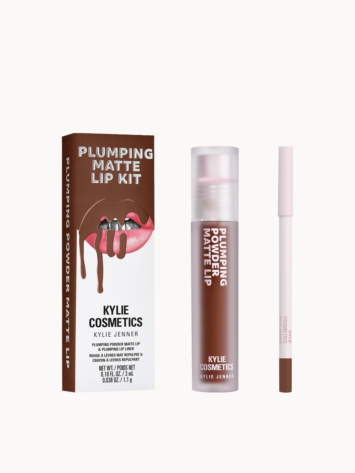 Kylie Cosmetics Plumping Matte Lip Kit (Various Shades) - 603 True Brown K