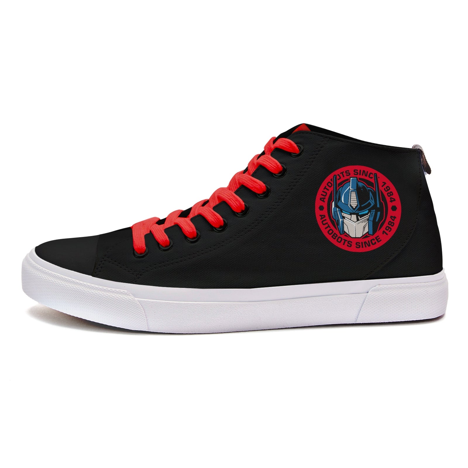 Akedo x Transformers Autobot Hight Top - Black / White - UK 3 / EU 35.5 / US Men's 3.5 / Women's 5