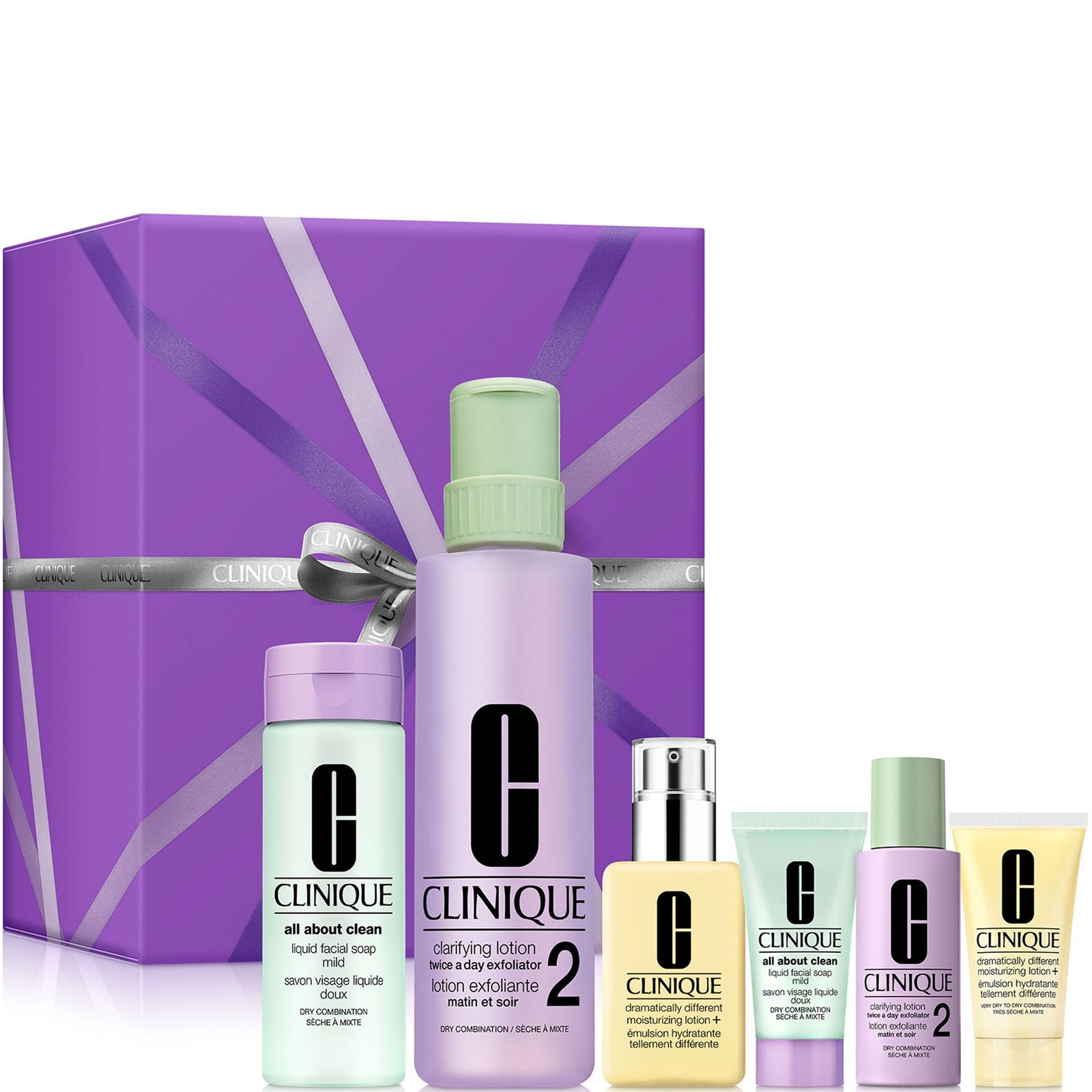 Clinique 3-Step Hydration Skincare Gift Set for Dry Combination Skin