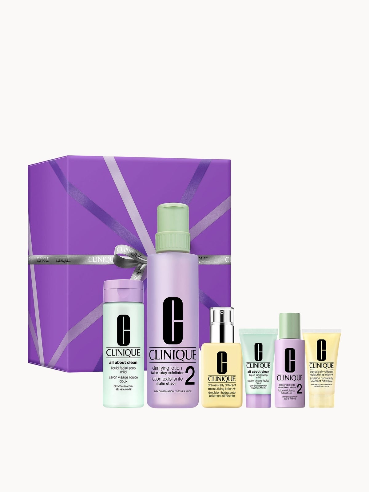 Clinique 3-Step Hydration Skincare Gift Set for Dry Combination Skin (Worth £143.54)