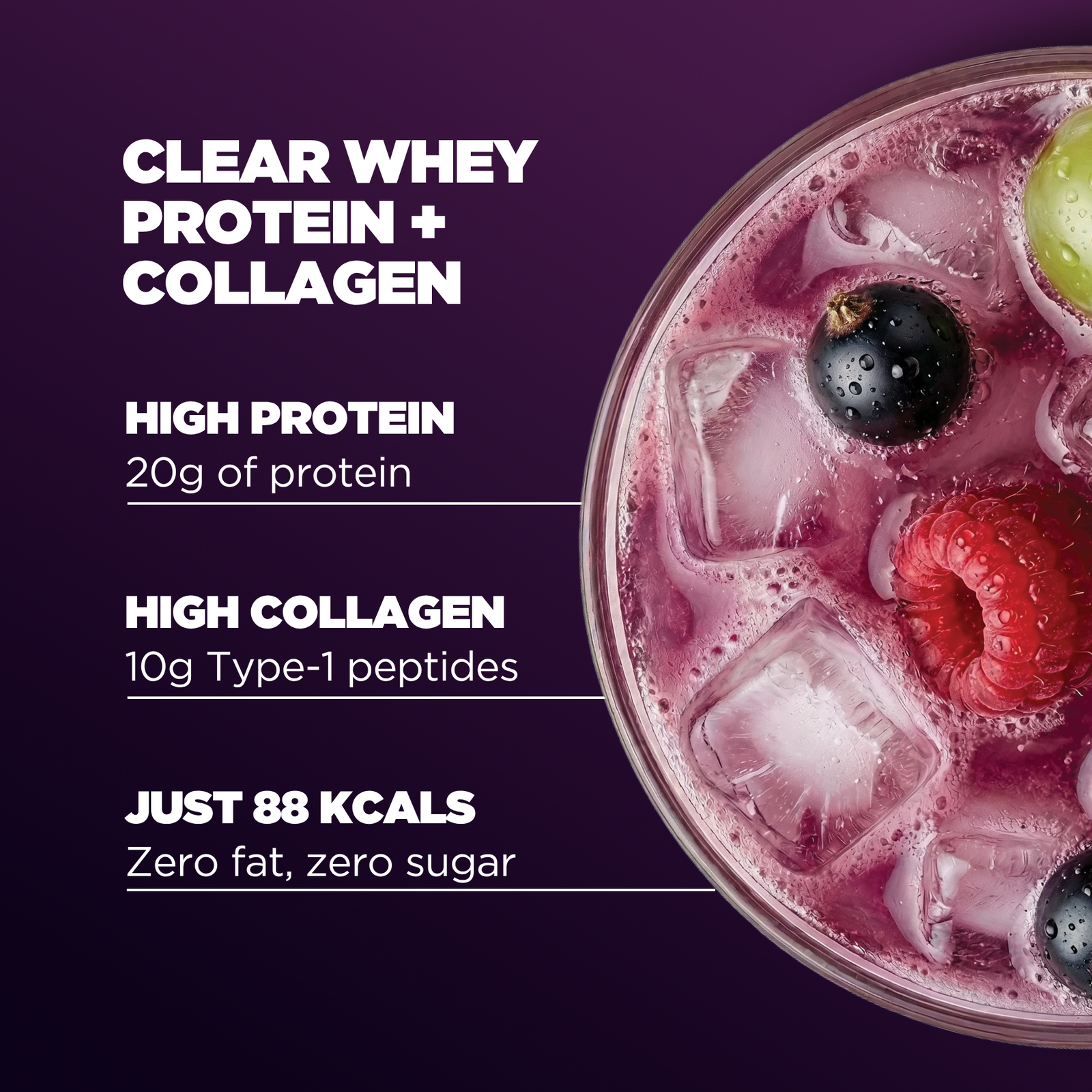 Myprotein Clear Whey Protein Powder - 500g - 20servings - Vimto Original (+ Collagen)