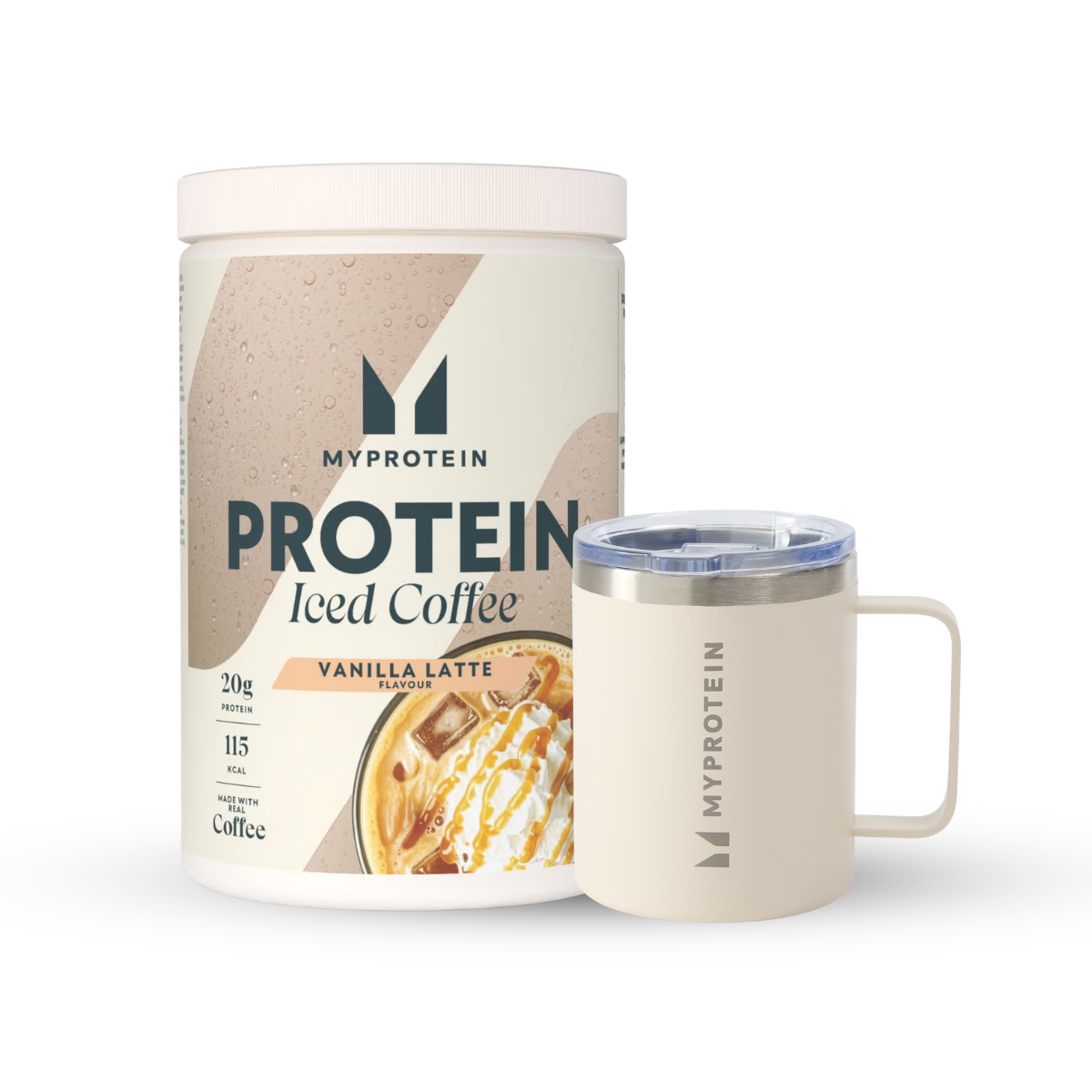 Myprotein UK MyProtein Protein Iced Coffee Bundle - 20servings - Natural Cream Coffee Cup  - Iced Vanilla Latte
