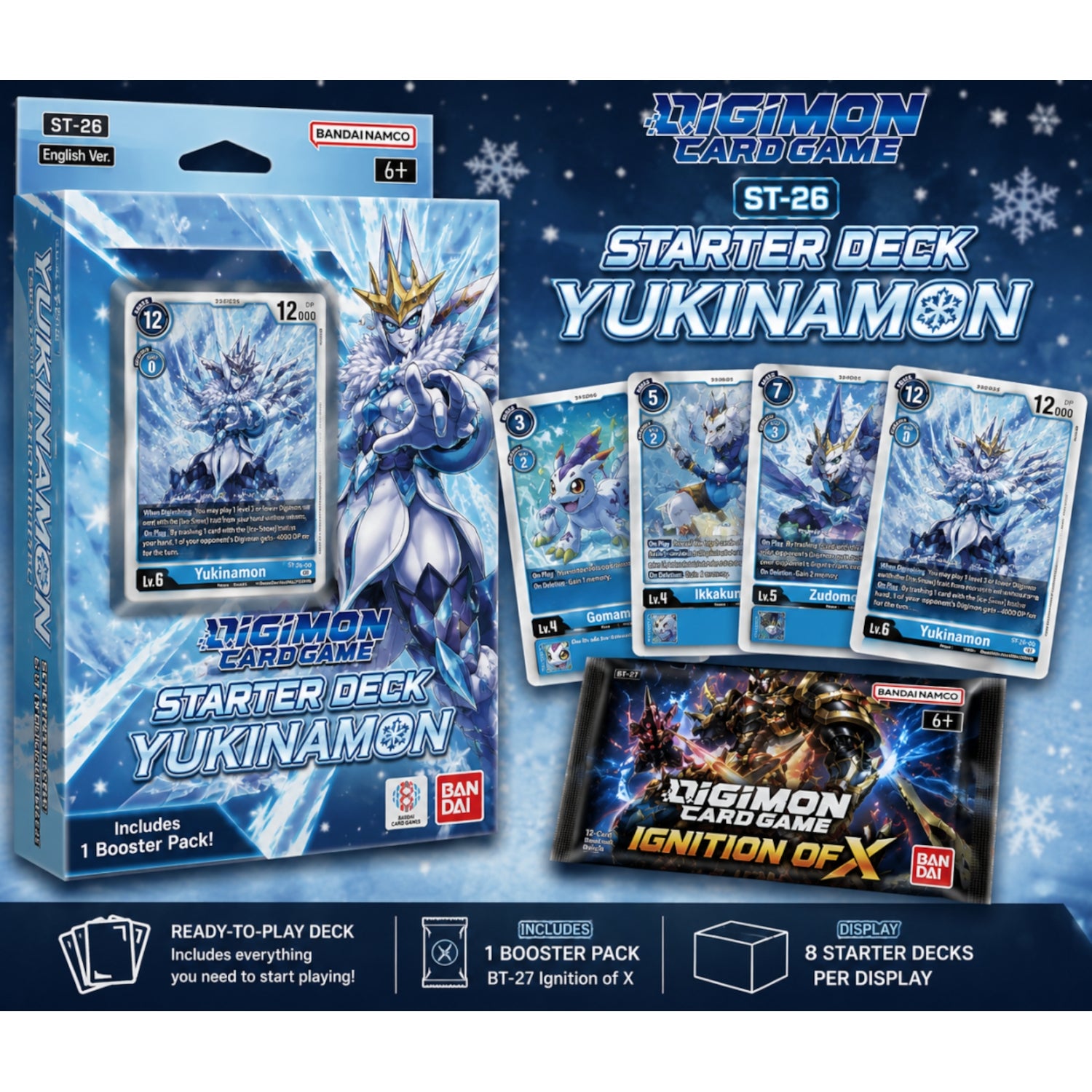 Digimon Card Game: Starter Deck Yukinamon (ST-26)