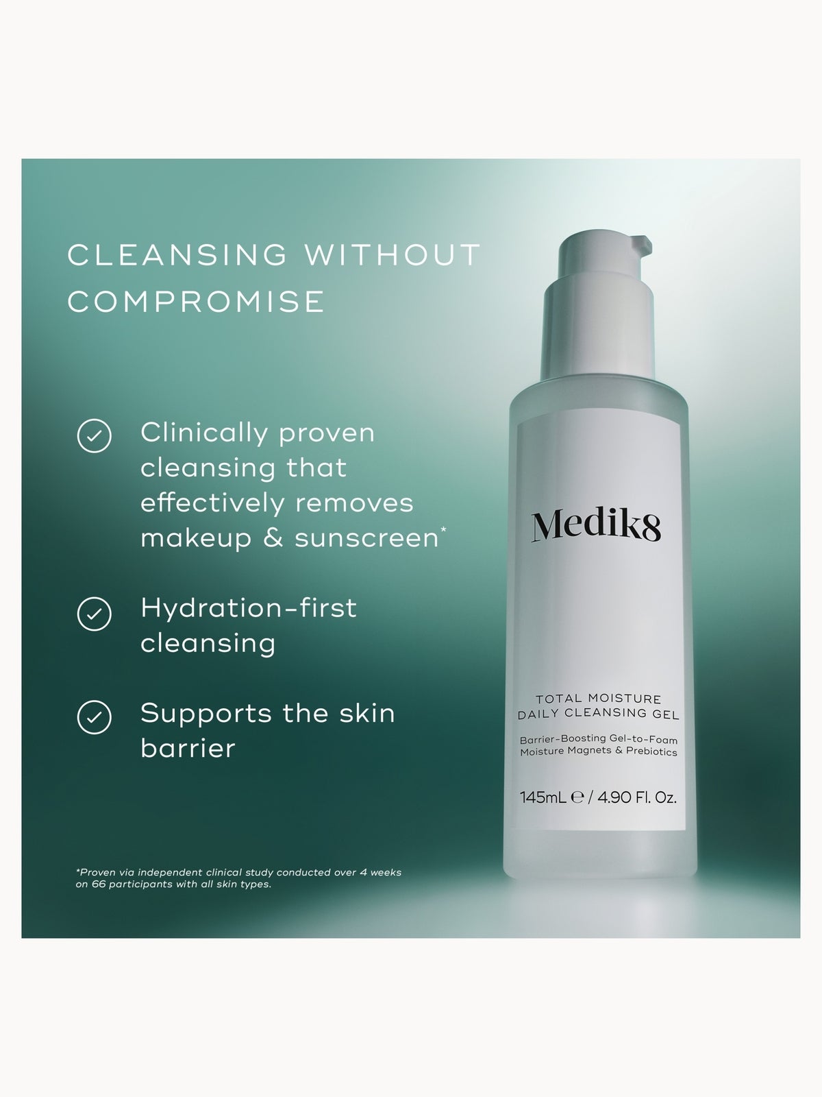 Medik8 Total Moisture Daily Cleansing Gel 145ml 2