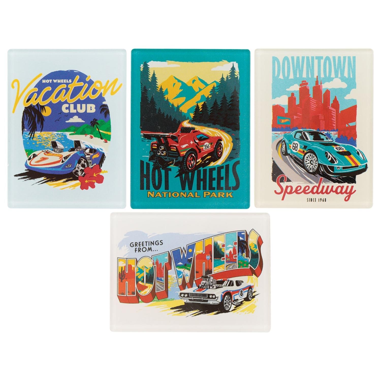 Hot Wheels™ - Set of Four Location Magnets