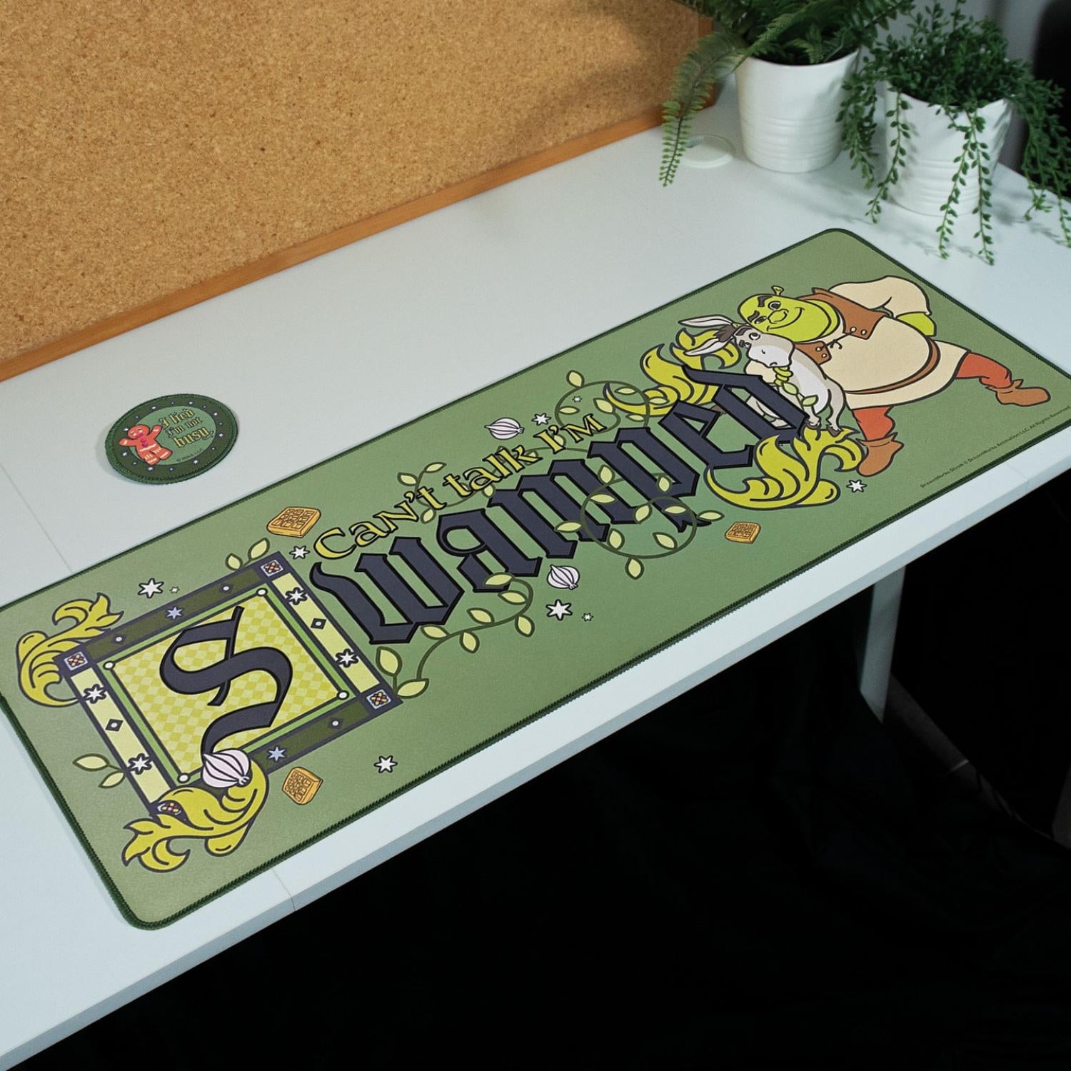 Shrek Unisex Green Officially Licensed Desk Pad & Coaster Set In - Image 2