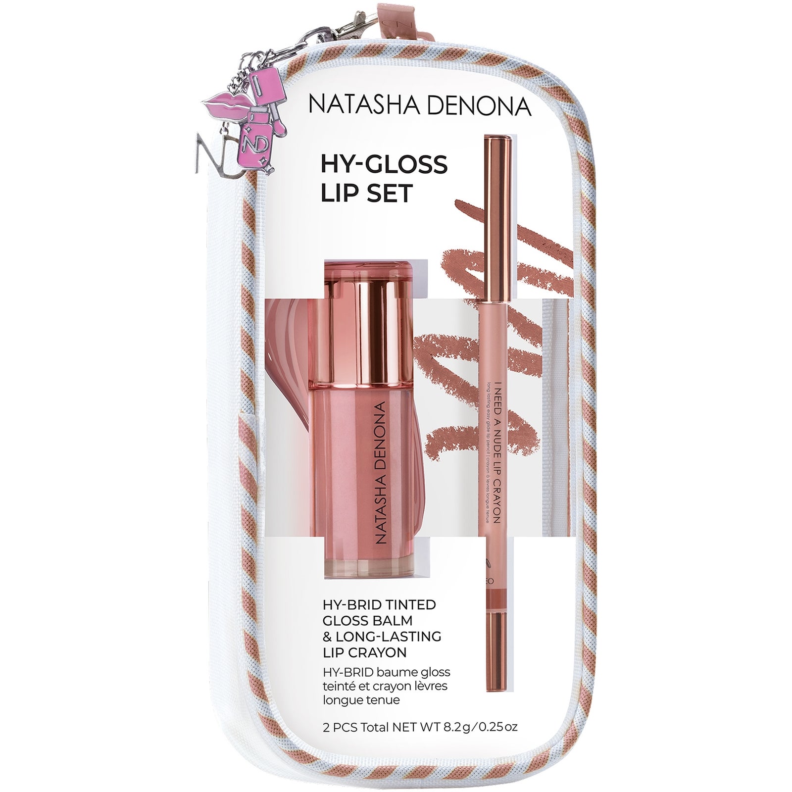 HY-GLOSS Lip Set - Baume gloss teinté HY-BRID & crayon à lèvres longue tenue