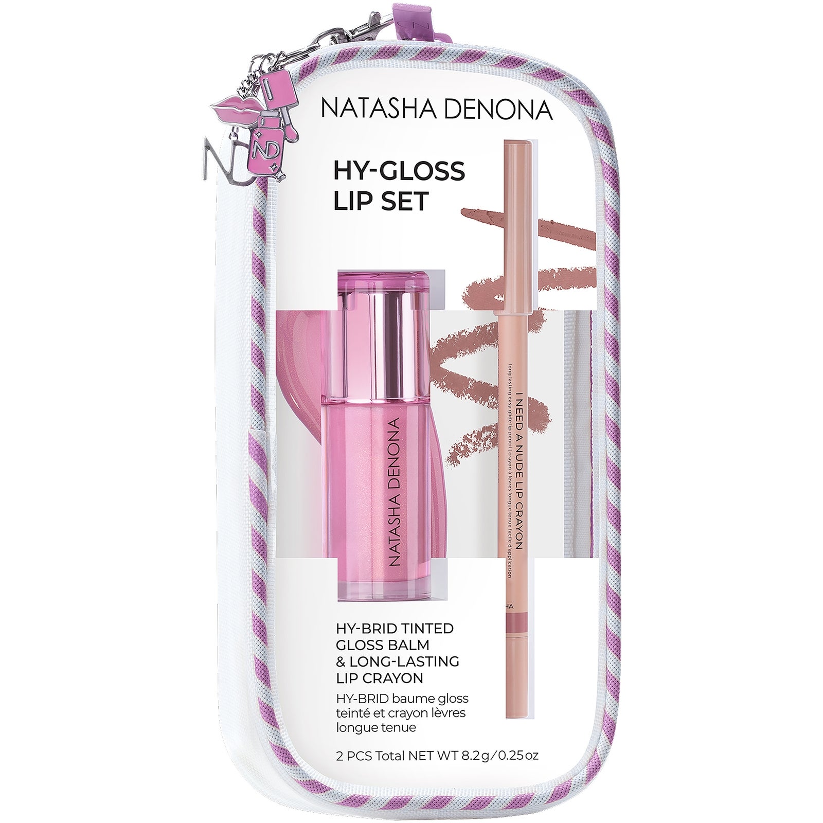 HY-GLOSS Lip Set - Baume gloss teinté HY-BRID & crayon à lèvres longue tenue