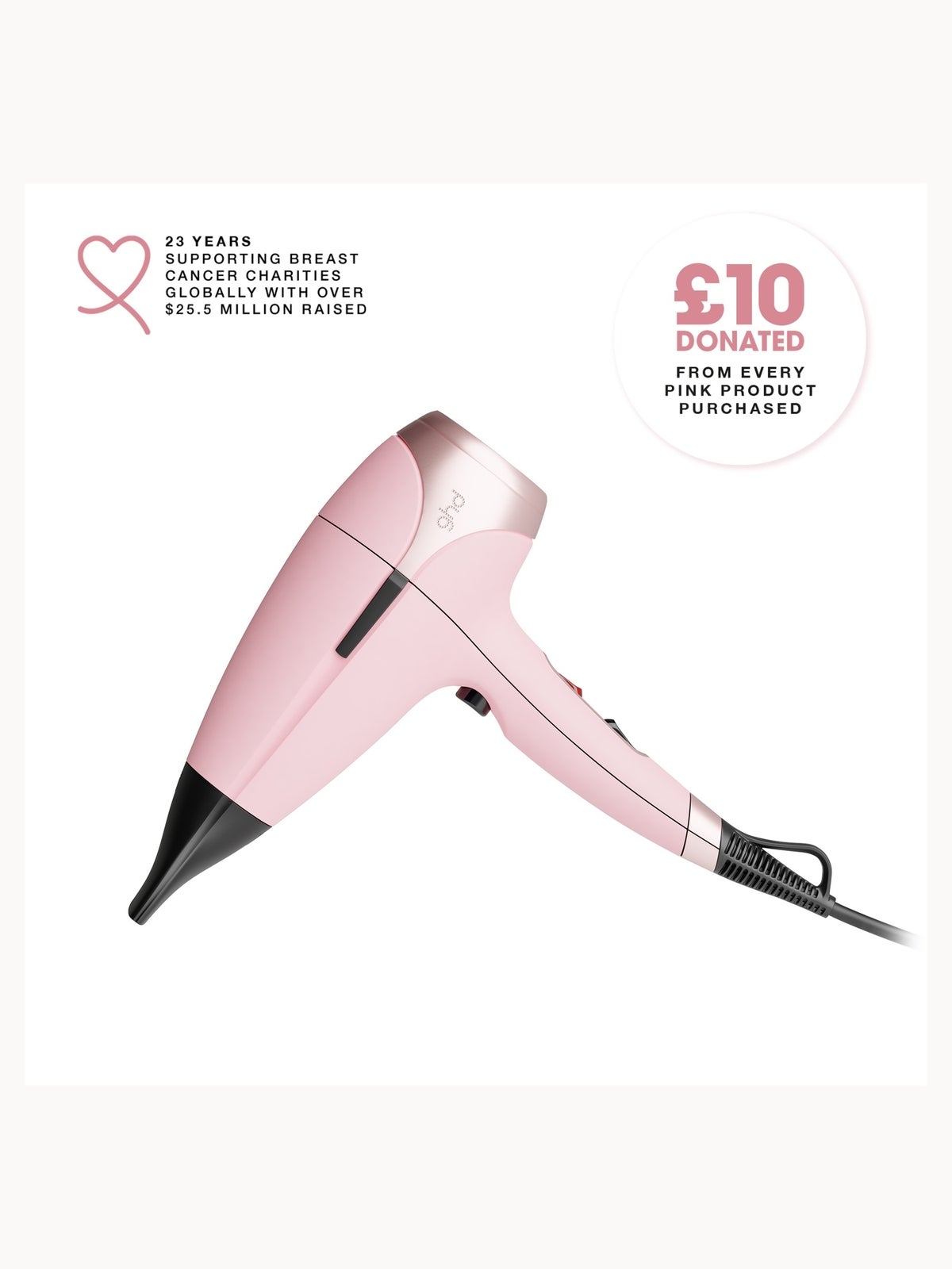 ghd Helios Hairdryer in Dusted Pink Limited Edition 2