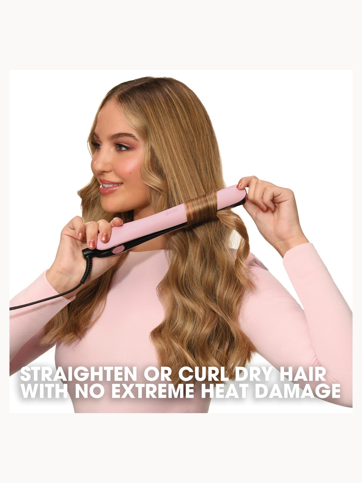 ghd Gold Hair Straightener in Dusted Pink - Limited Edition 4