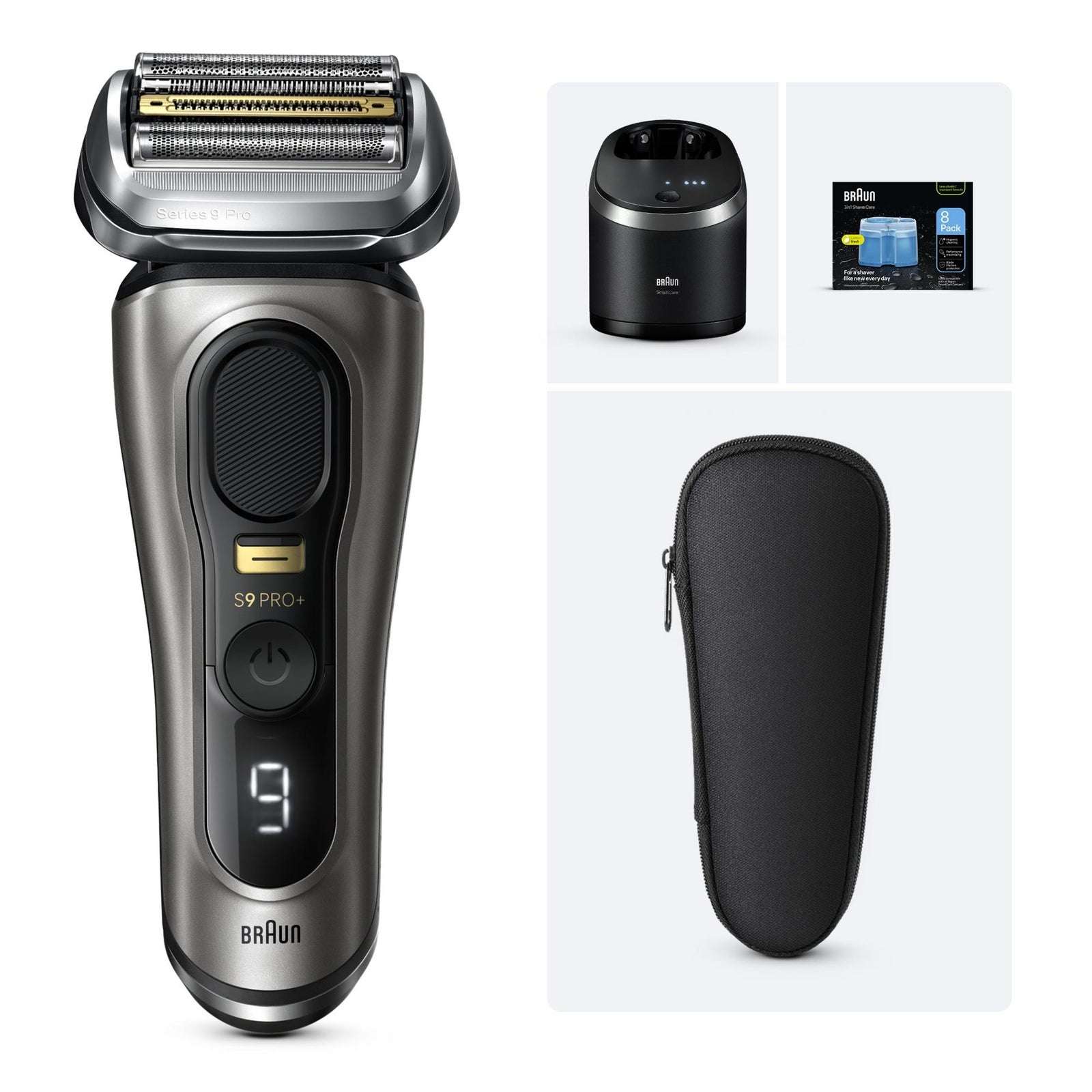 Braun Bundle: Series 9 - 9565cc System wet&dry + Braun Nachfüllkartuschen 8er-Pack: retailer-supplied image