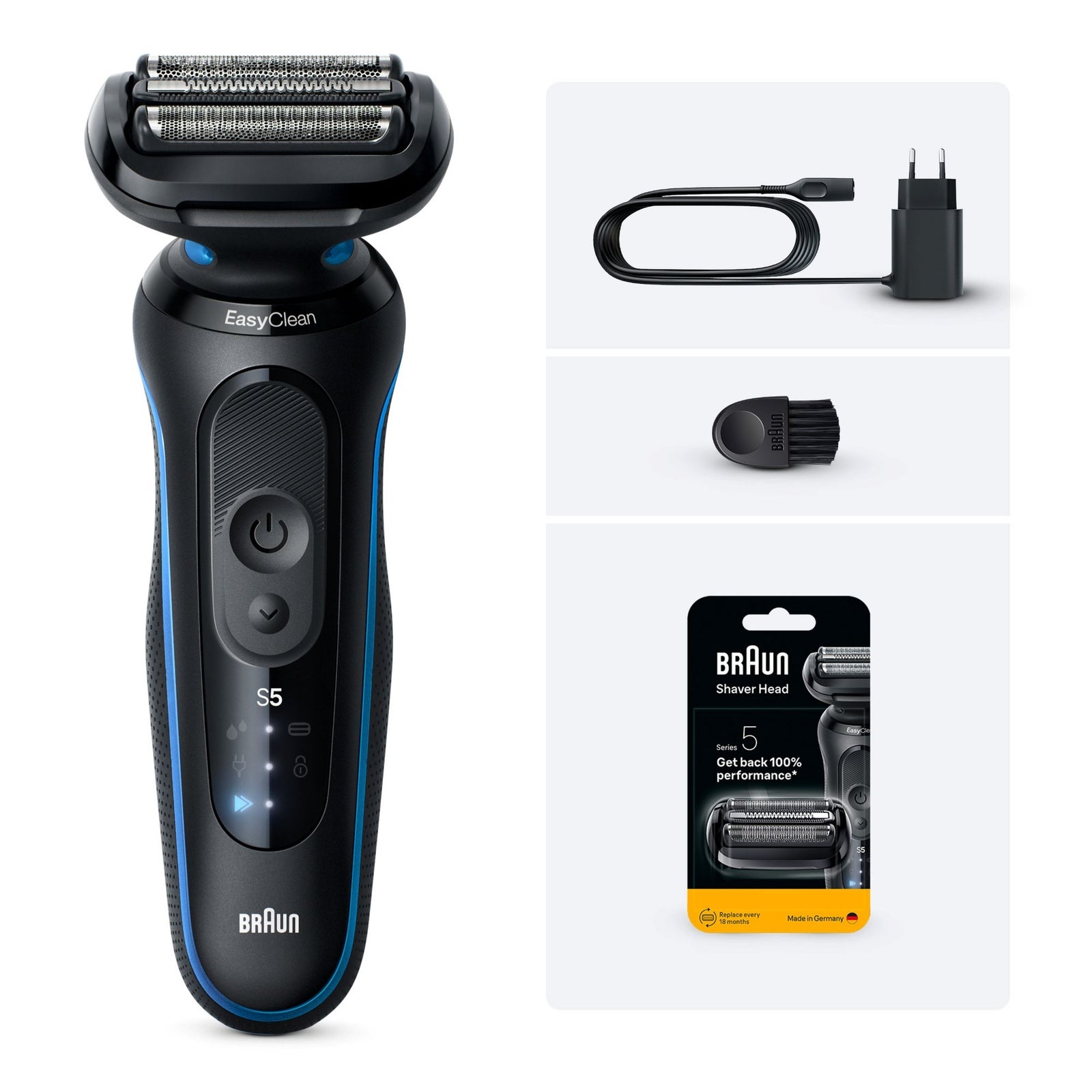 Braun Bundle: Rasierer Series 5 52-B1000s + Braun Scherkopf 54B: retailer-supplied image
