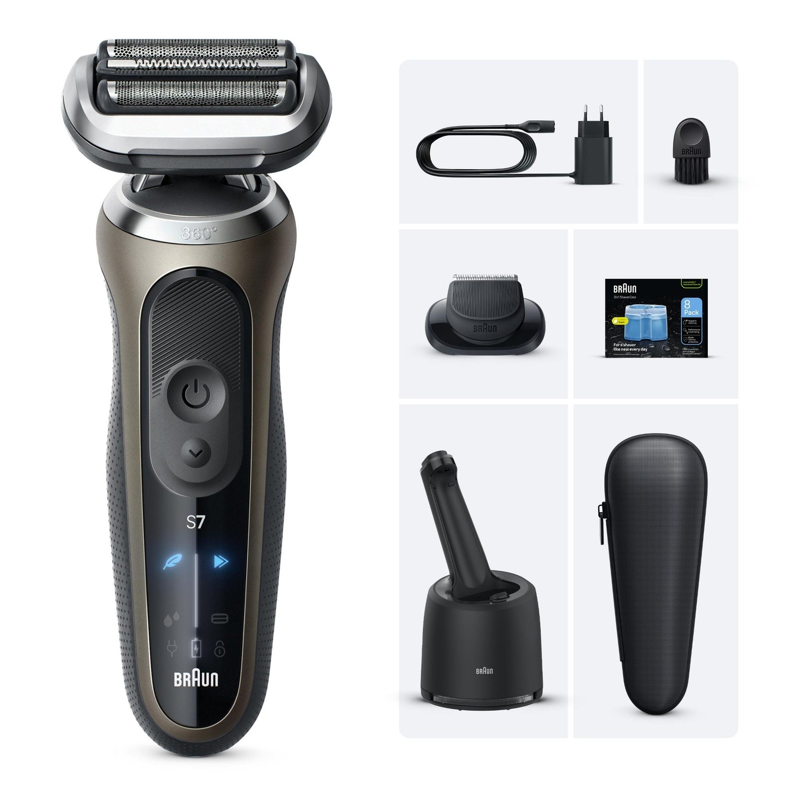 Braun Bundle: Rasierer Series 7 72-C7200cc + Braun Nachfüllkartuschen 8er-Pack: retailer-supplied image