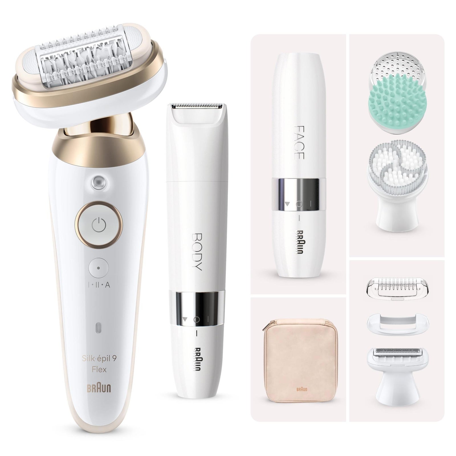 Braun Bundle: Silk-épil SES9-481 3D + Braun Face Mini-Haarentferner FS1000