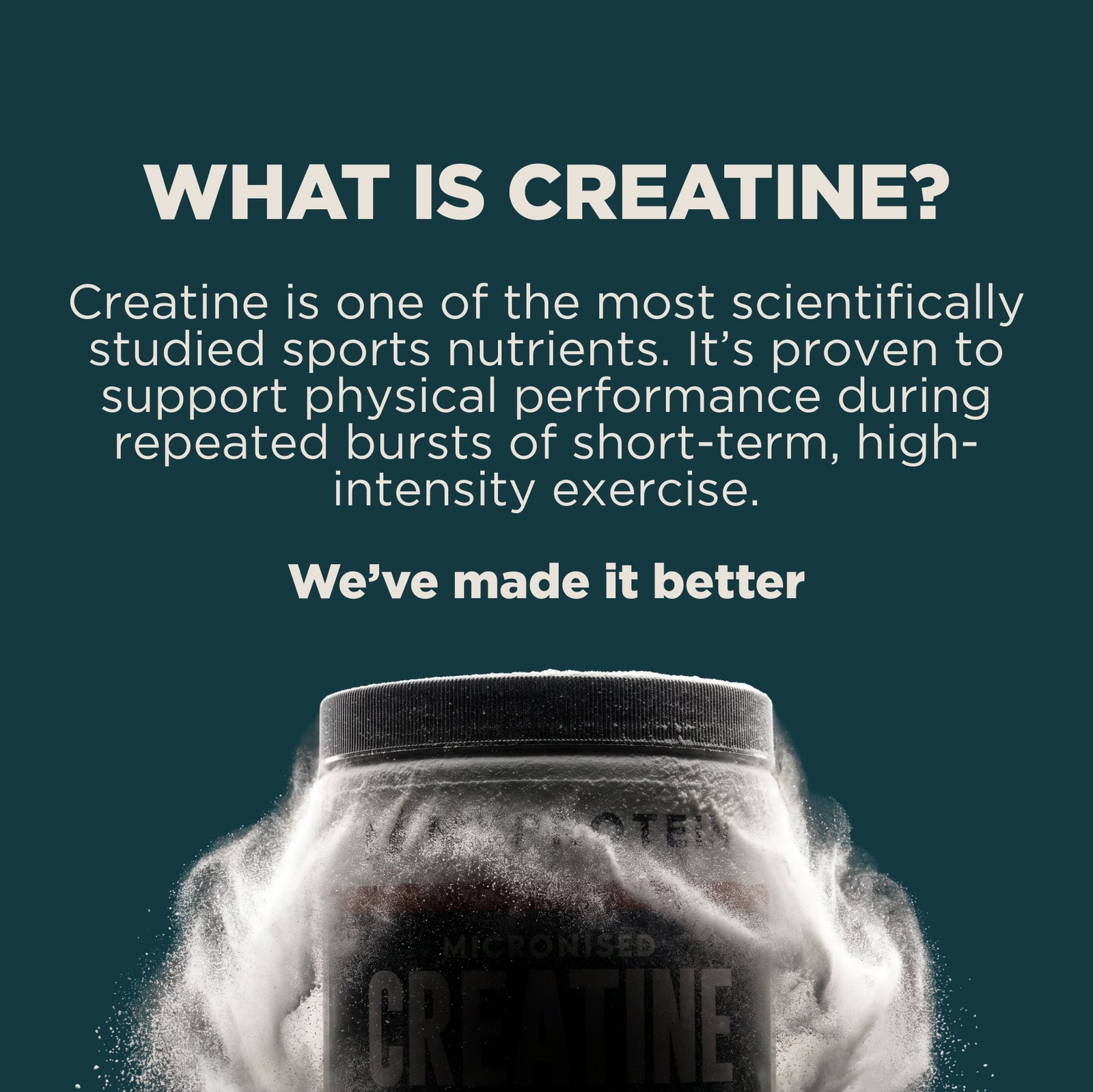 Myprotein Micronised Creatine Powder - 500g - 87servings - Unflavoured