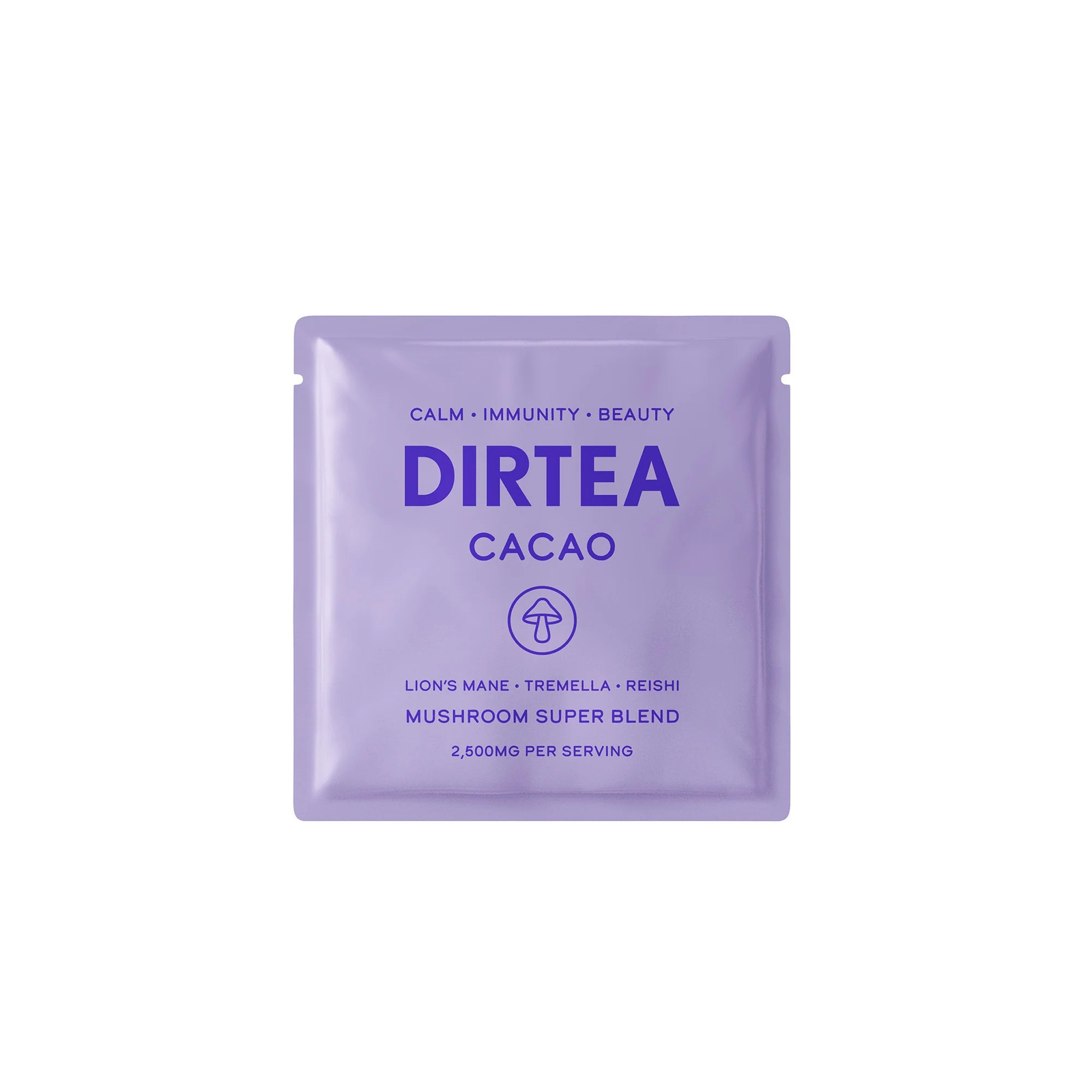 DIRTEA Mushroom Cacao. 1 single sachet serving.