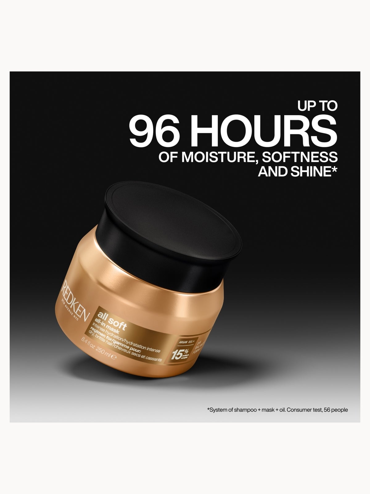 Redken All Soft All-In Mask, Deep Conditioning Argan Oil & Glycerin Hair Mask for Dry, Brittle Hair 250ml, photo 2
