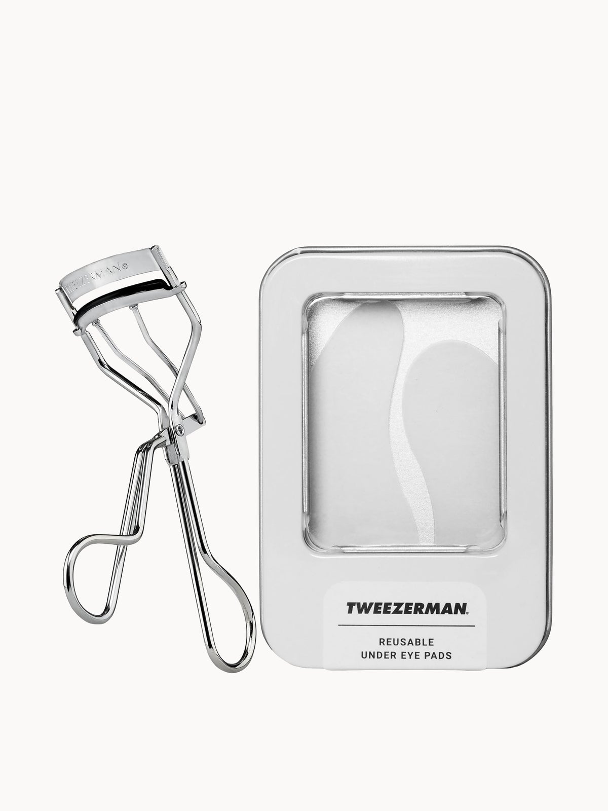 Tweezerman Deluxe Classic Eyelash Curler & Reusable Eye Patches Duo