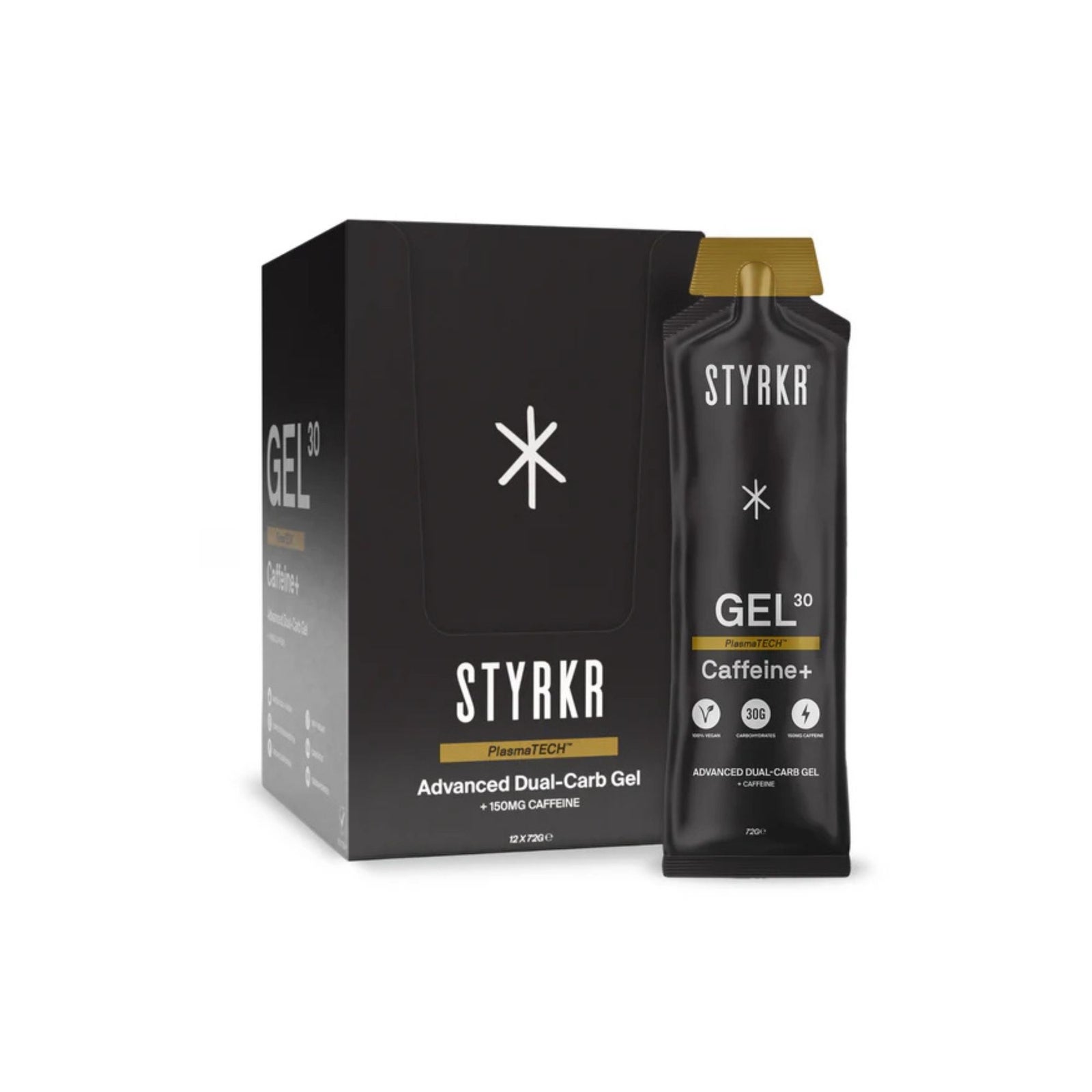 STYRKR GEL30 Caffeine Dual-Carb Energy Gel - 12 x 60ml